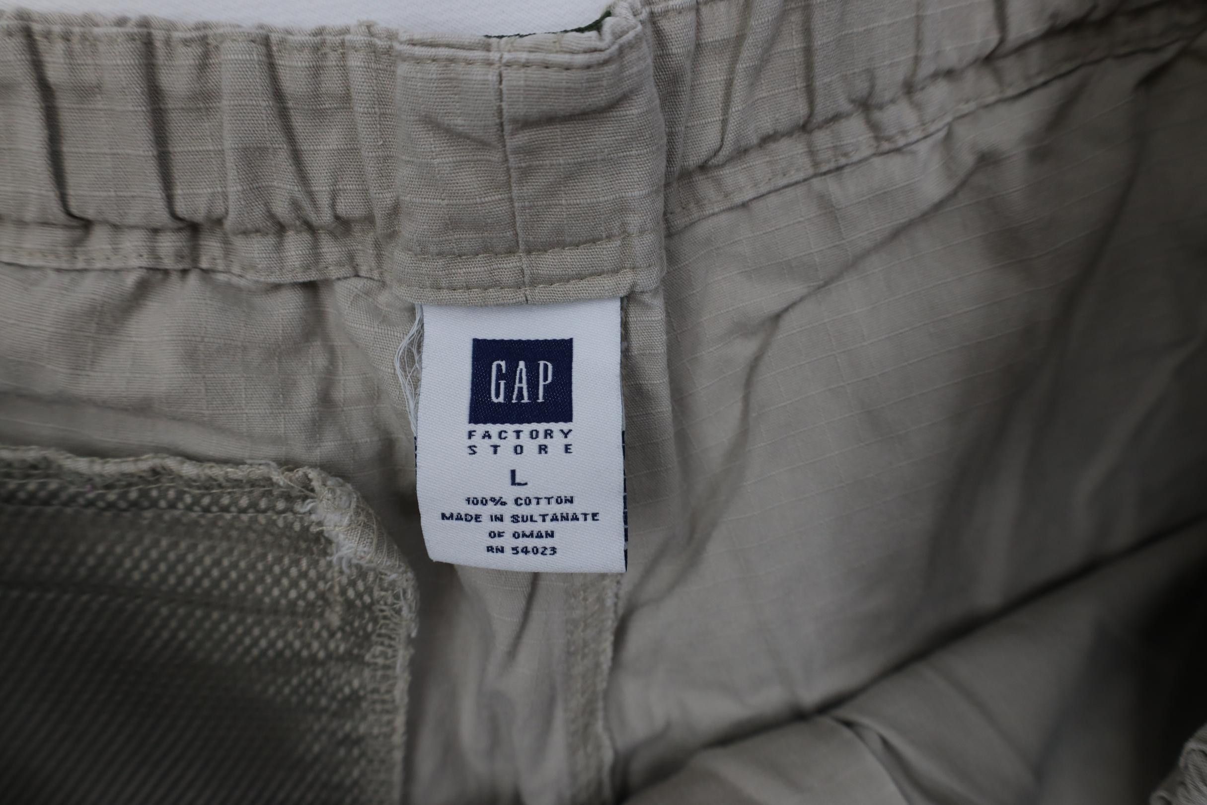 Gap Vintage Y2K 2001 Gap Belted Ripstop Above Knee Shorts Beige Size US 34 / EU 50 - 6 Thumbnail