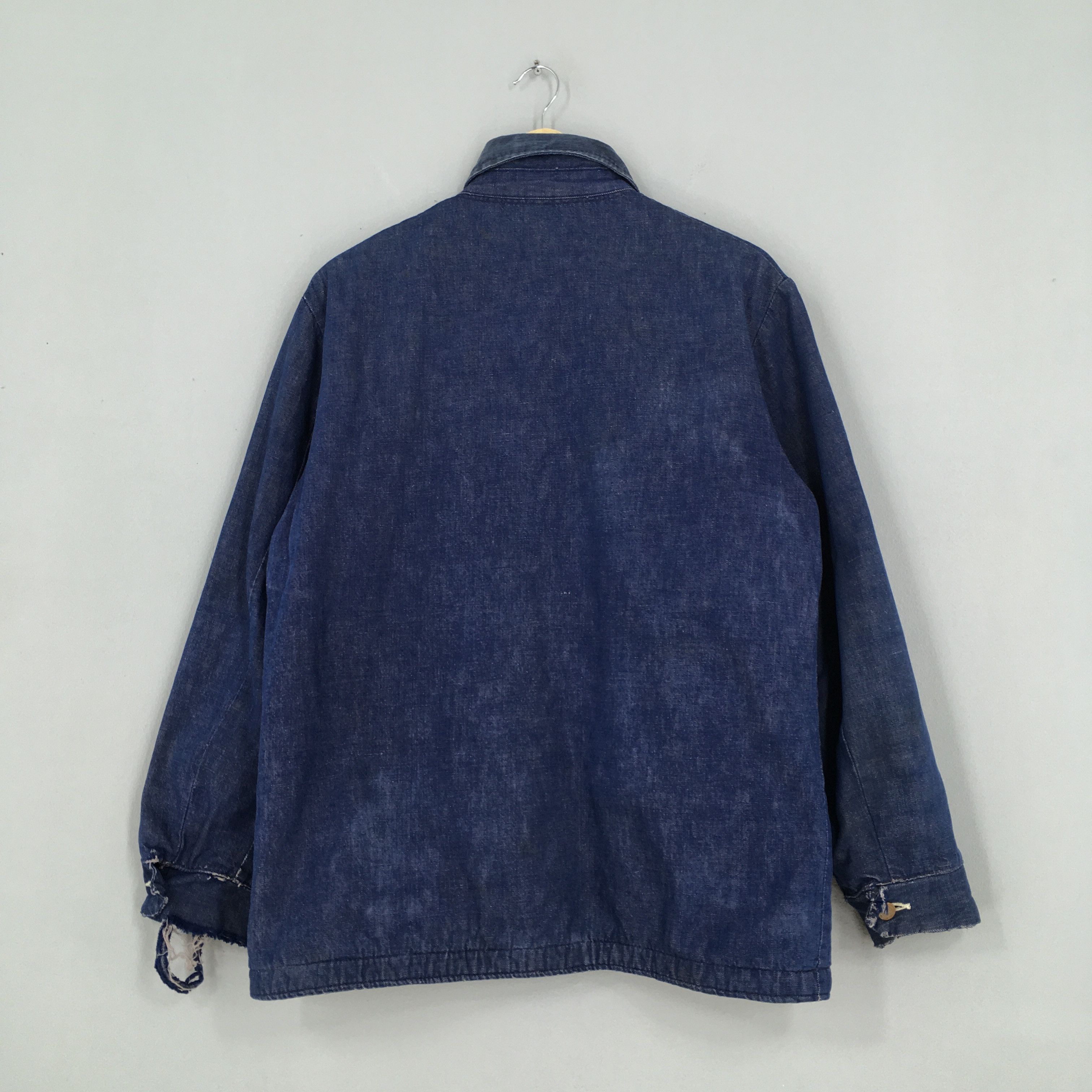 Wrangler Vintage 80s Wrangler Blue Chore Denim Jeans Jacket Medium Size US M / EU 48-50 / 2 - 7 Thumbnail
