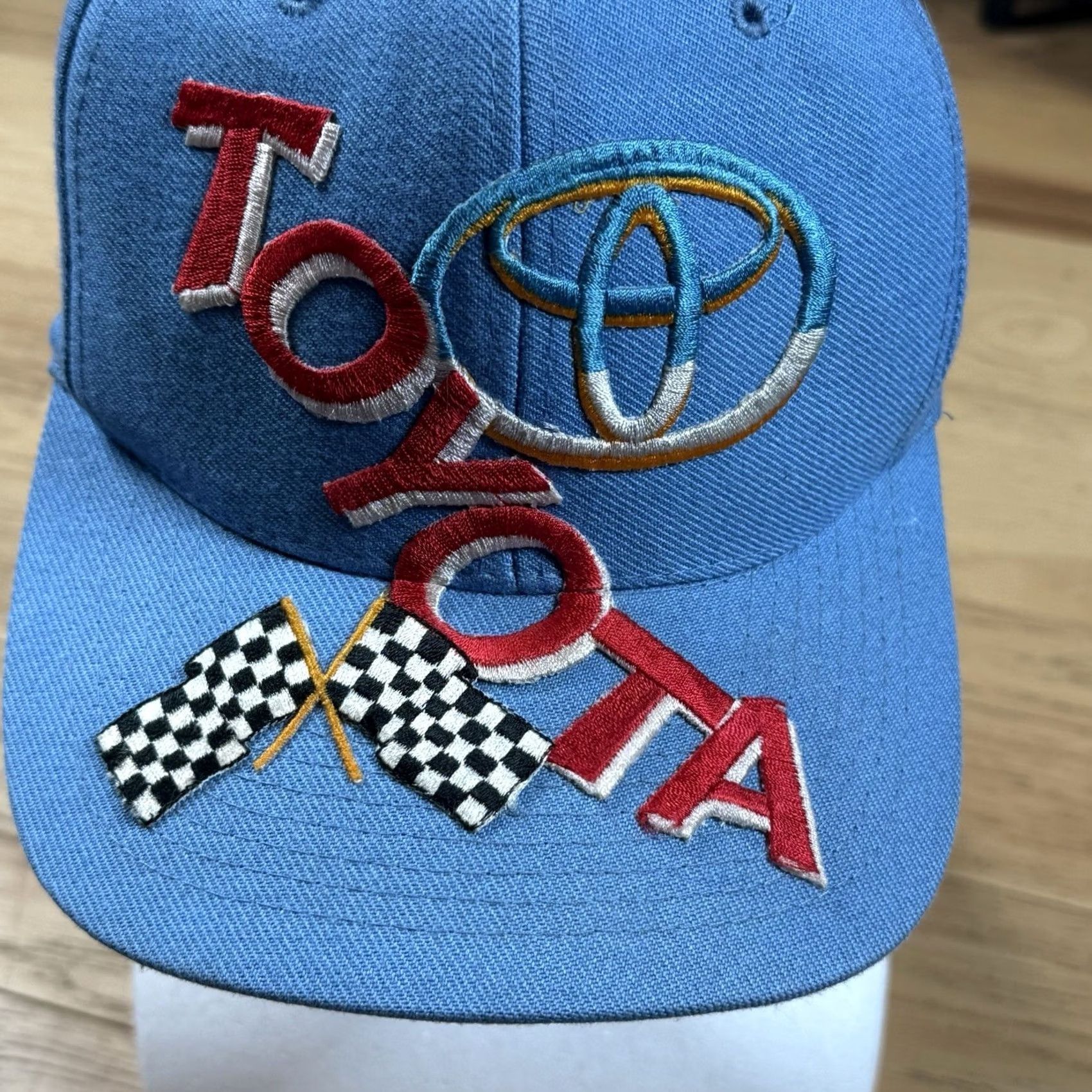 Vintage VINTAGE Toyota Racing Hat 90s Blue Wool Snapback Embroidered Rare Men One Size Hats Size ONE SIZE - 2 Thumbnail