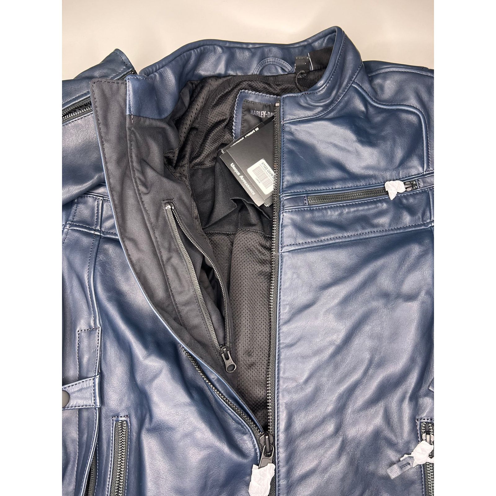 Harley Davidson Harley Davidson Capitol Triple Vent 2.0 Leather Jacket Blue Size US L / EU 52-54 / 3 - 6 Thumbnail