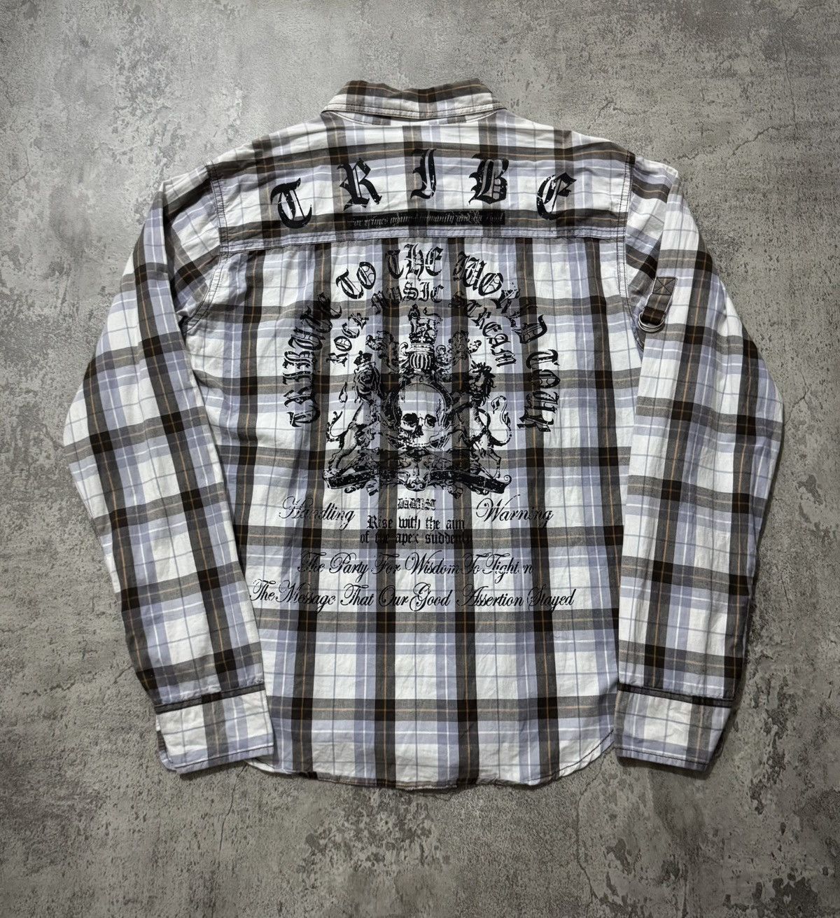 Japanese Brand DAOAST SKULL GOTHIC POEM SHIRT Size US L / EU 52-54 / 3 - 2 Thumbnail