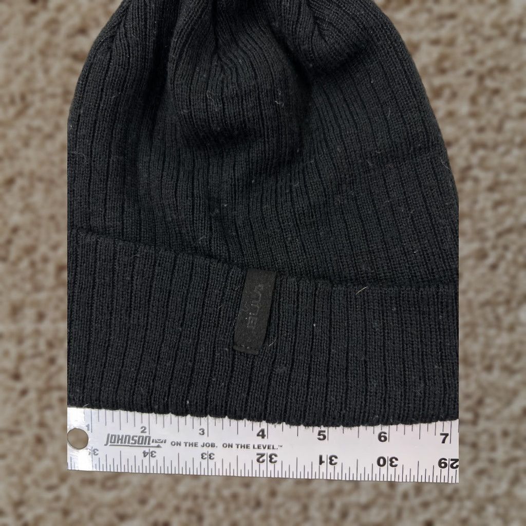Vintage Bula Beanie Toque Adult One Size Black Knit Hat Wool Blend Snow Ski Logo Beanie Mens Winter Knit Cap Size ONE SIZE - 1 Thumbnail