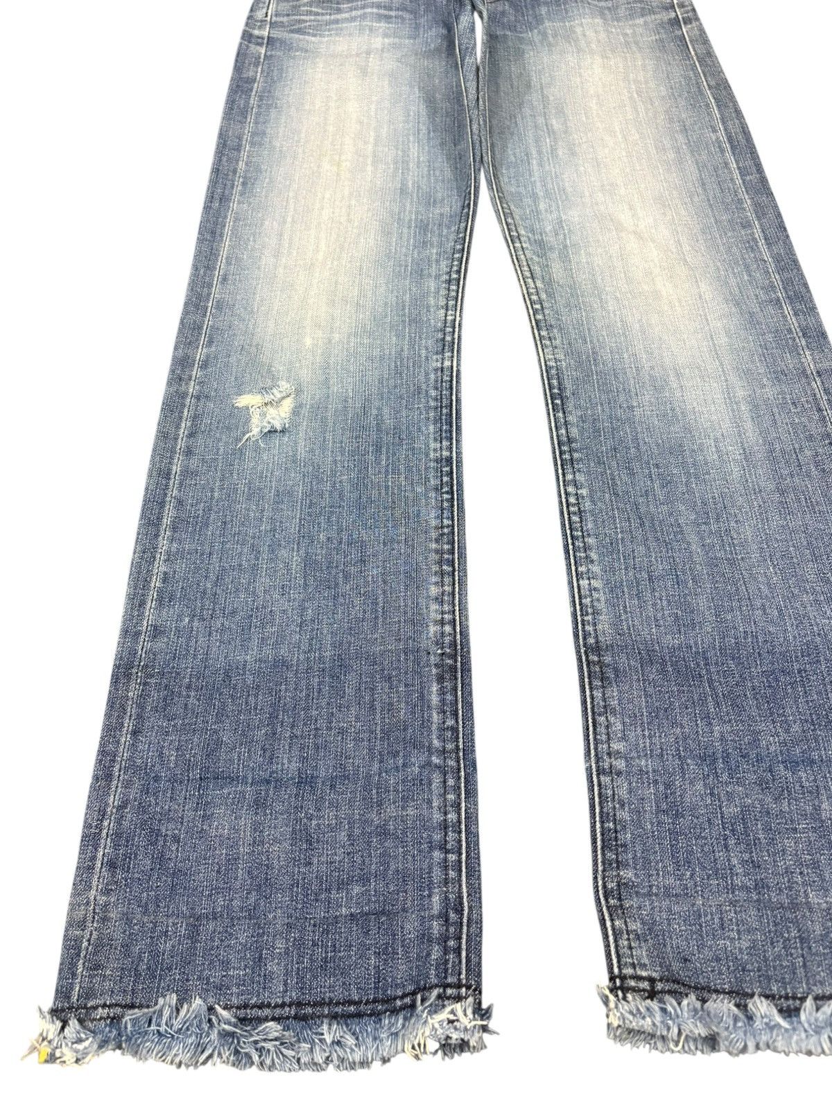 Lee Vintage Lee Lapis Selvedge Distressed Jeans Size US 27 - 7 Thumbnail