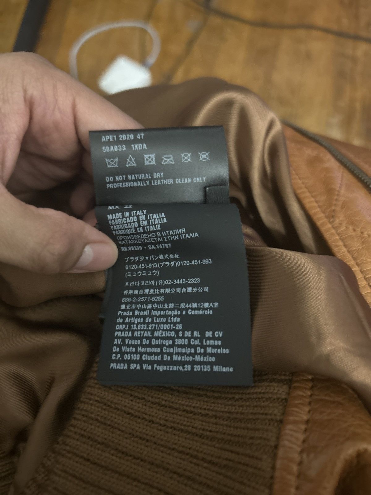 Prada Oversized nappa leather bomber jacket Size US S / EU 44-46 / 1 - 6 Thumbnail