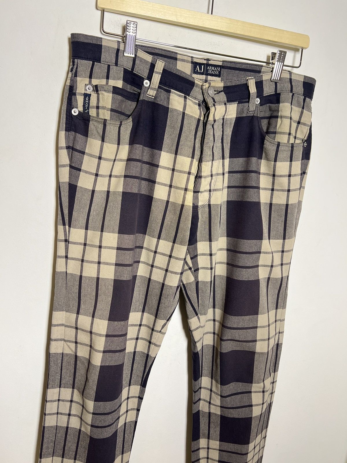 Giorgio Armani Armani Jeans punk checkered pants Size US 32 / EU 48 - 6 Thumbnail