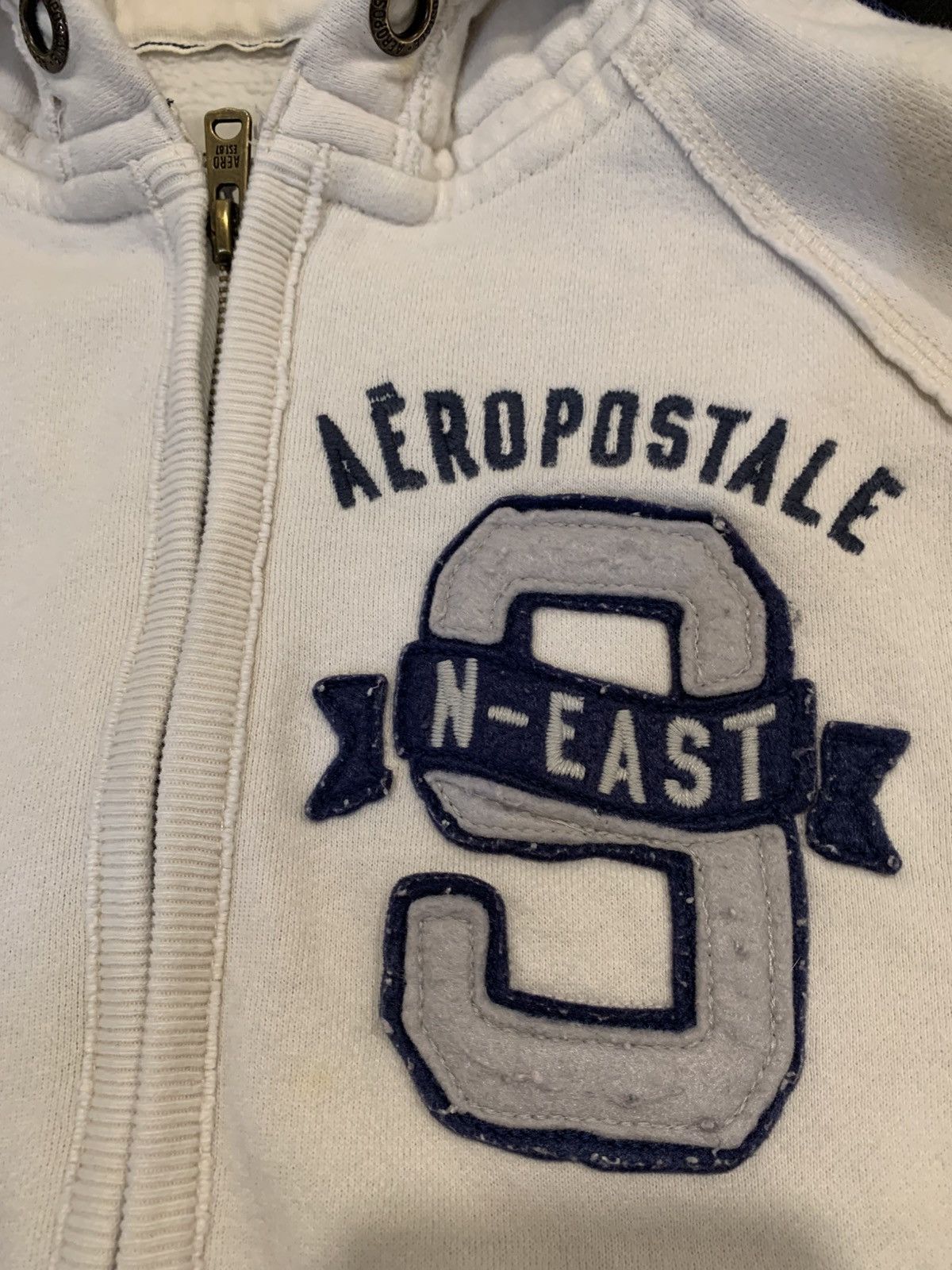 Aeropostale early 2000”s aeropostale blue striped hoodie Size US L / EU 52-54 / 3 - 4 Thumbnail
