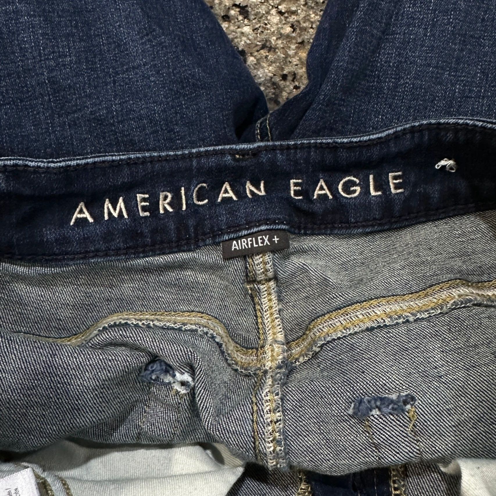 American Eagle Outfitters American Eagle Jeans Mens Size 30 Dark Wash Bootcut Airflex Denim Cotton Stretch Regular 5-Pocket Blue Size US 30 / EU 46 - 3 Thumbnail
