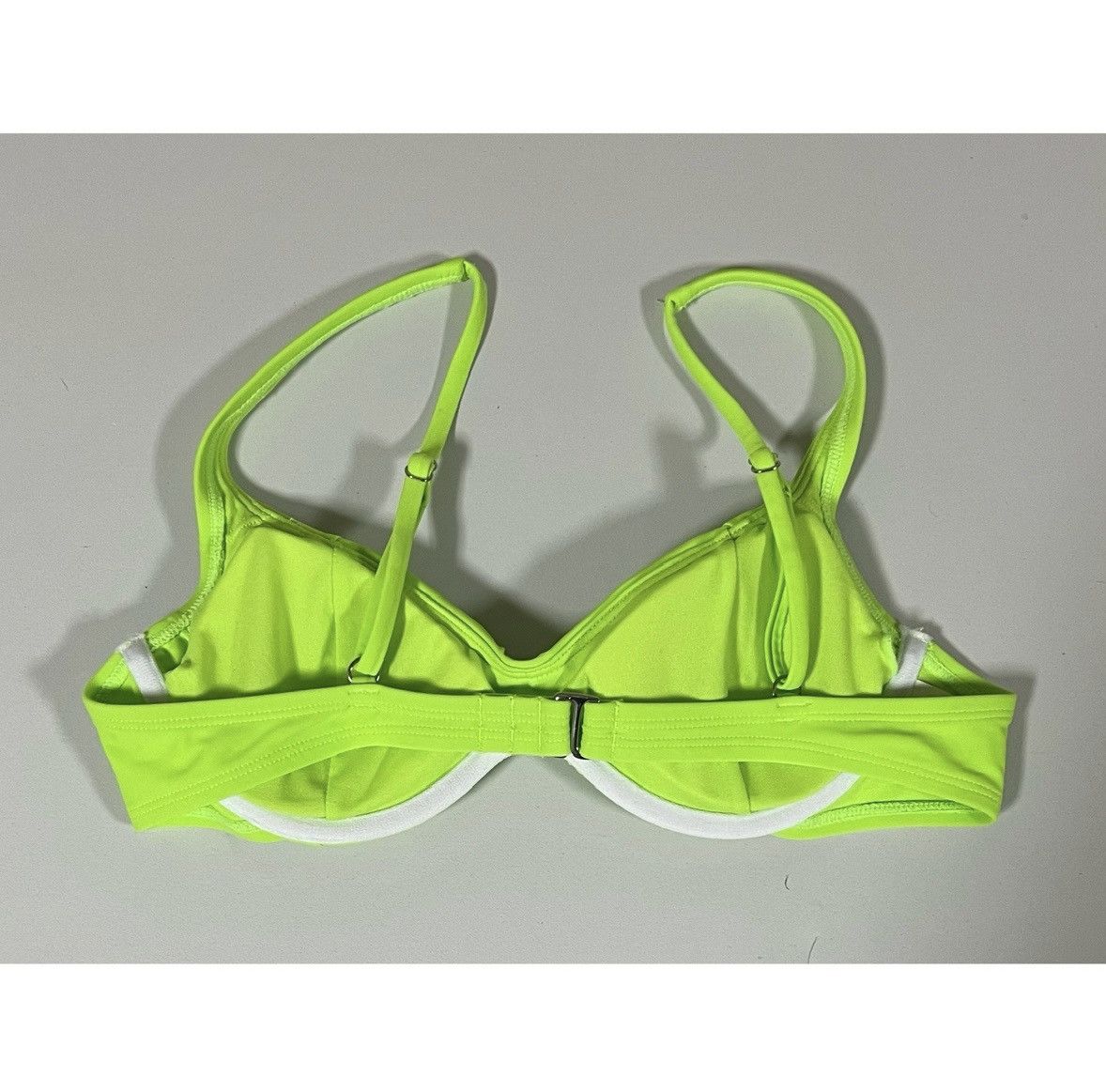 Other Lime Green Neon Underwire Bikini Top Bathing Suit Size S 💚✨ Size S / US 4 / IT 40 - 3 Thumbnail