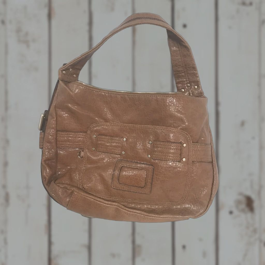 Jessica Simpson Jessica Simpson Caramel Faux Leather Shoulder Bag Large 16 in Business Casual Travel Womens Size ONE SIZE - 1 Thumbnail