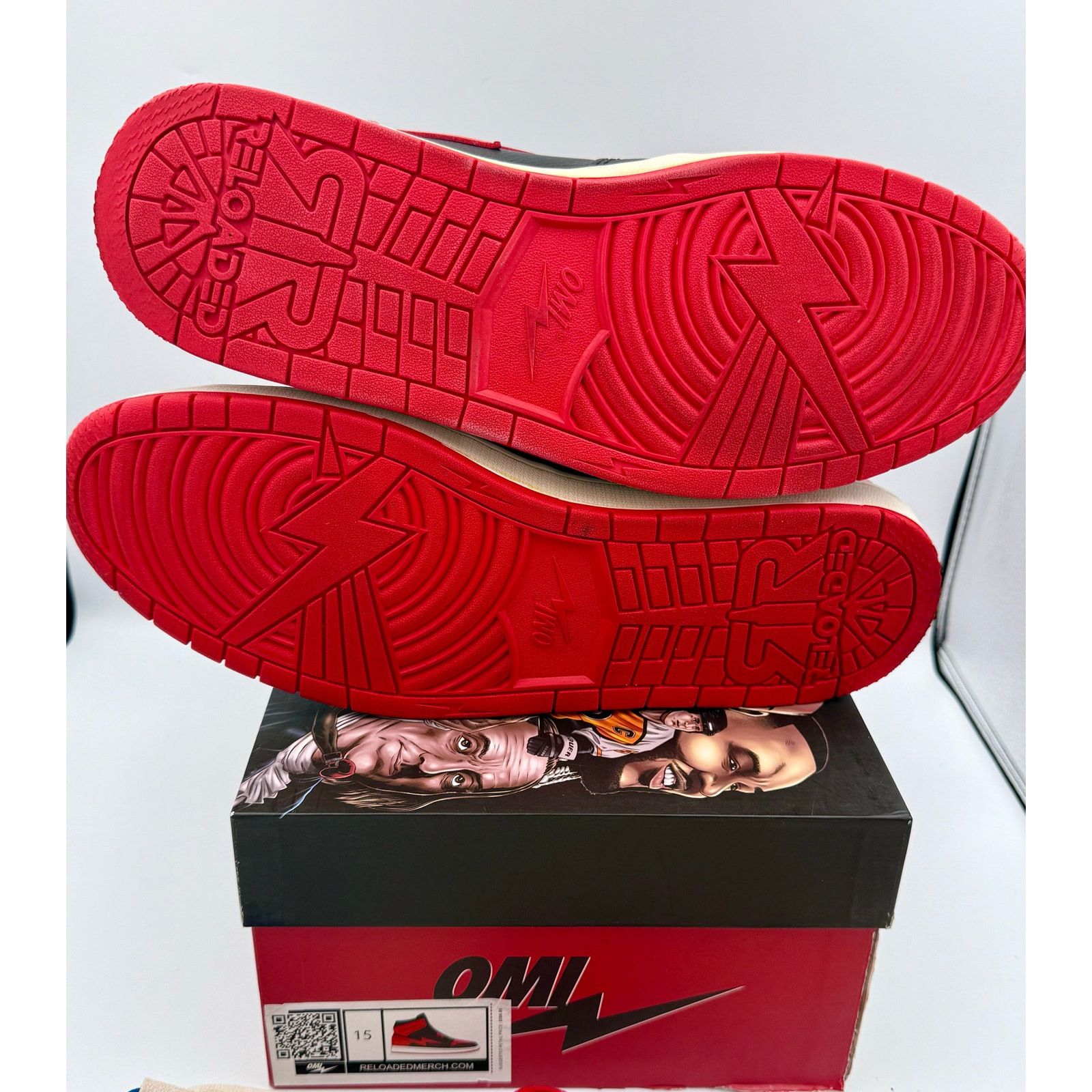 & Other Stories OMI Reloaded Air Zero Red Black “Rodman” Sz15 Size US 15 / EU 48 - 9 Thumbnail