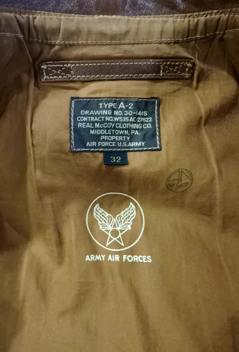The Real McCoy's The Real McCoy's A2 pilot, leather jacket, flight jacket Size US S / EU 44-46 / 1 - 6 Thumbnail