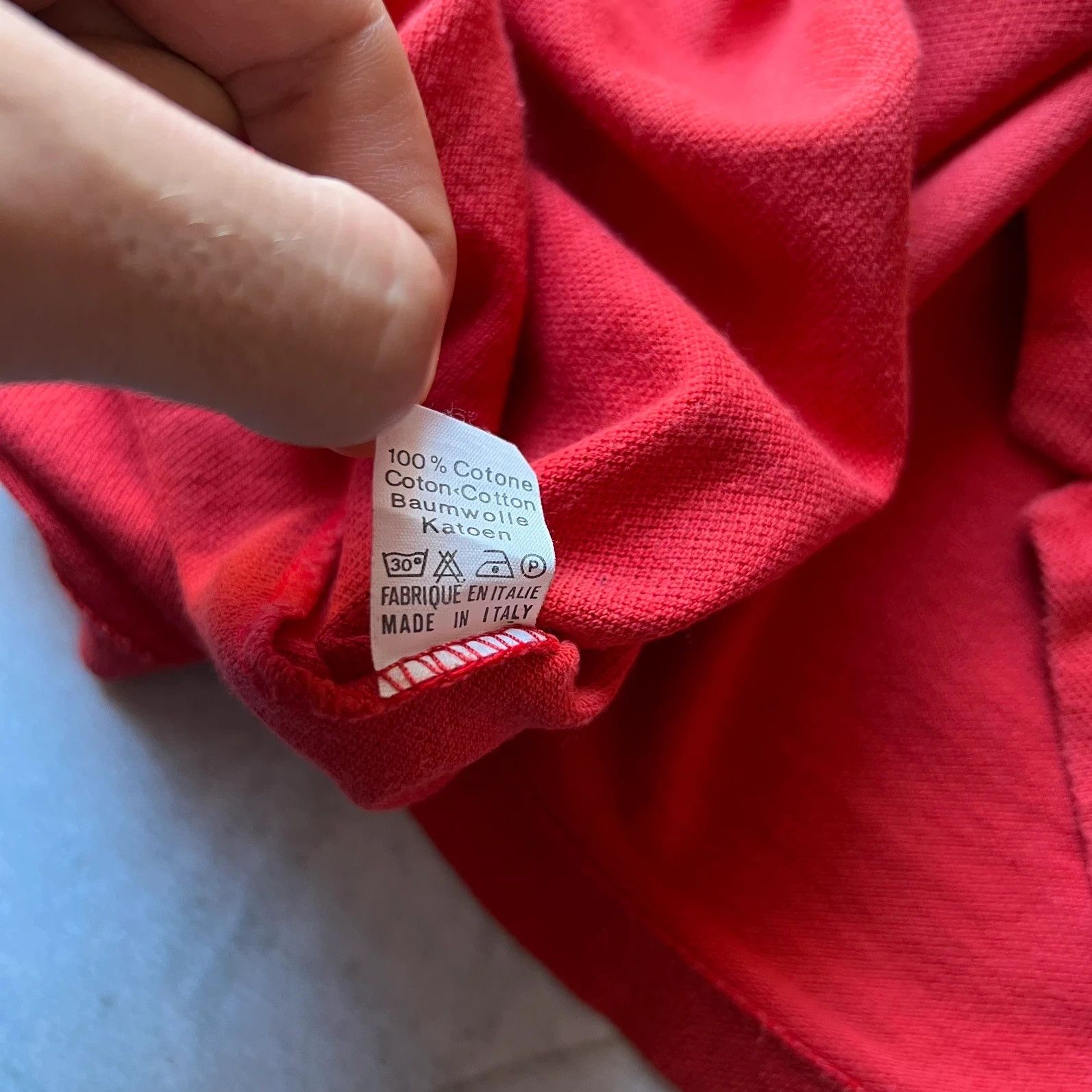 Lacoste vintage 90s Lacoste polo short sleeve t Shirt design italy Size US L / EU 52-54 / 3 - 5 Thumbnail