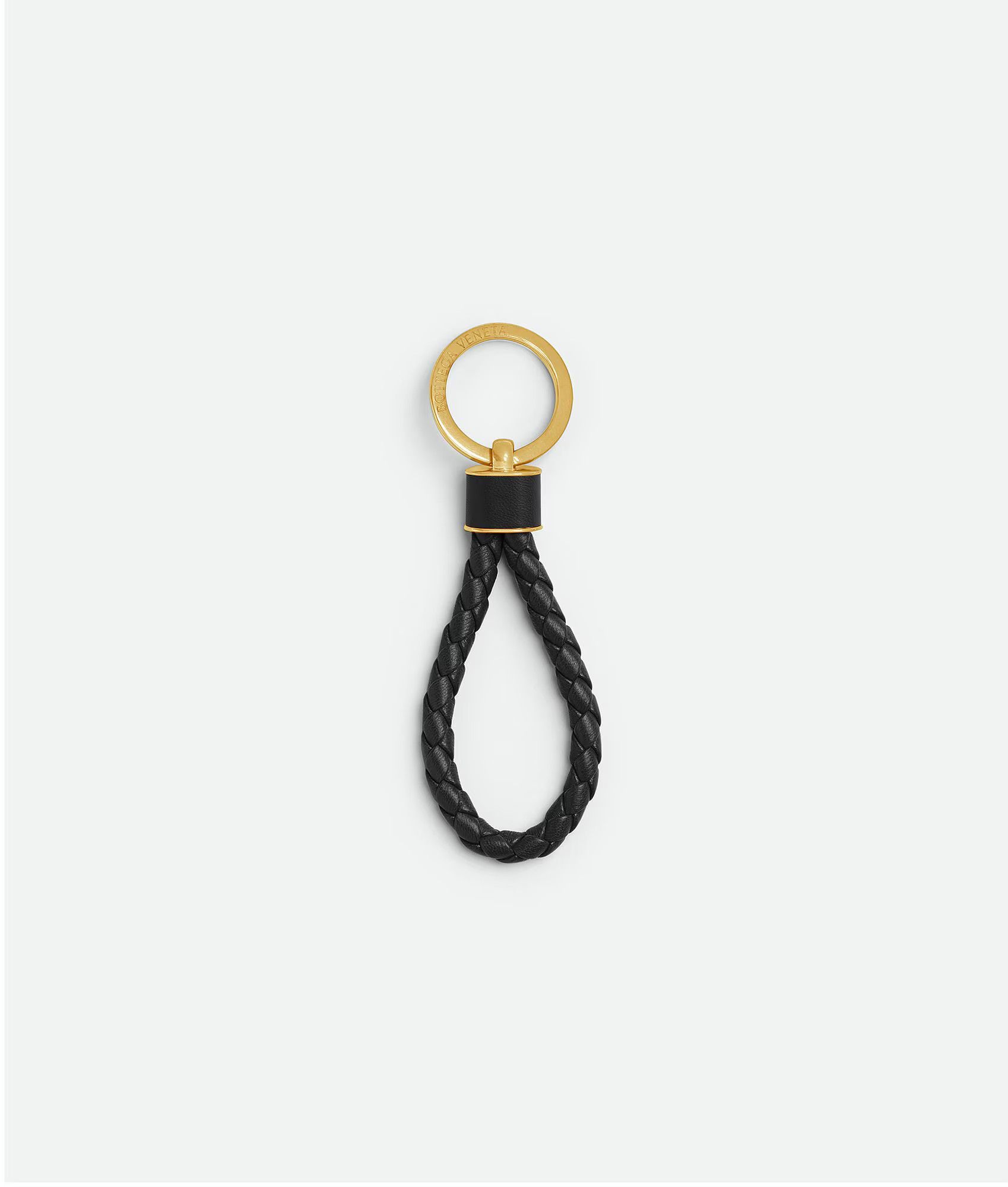 Bottega Veneta o1lf3ng10525 Size: OS / Intreccio Key Ring in Black Size ONE SIZE - 1 Thumbnail