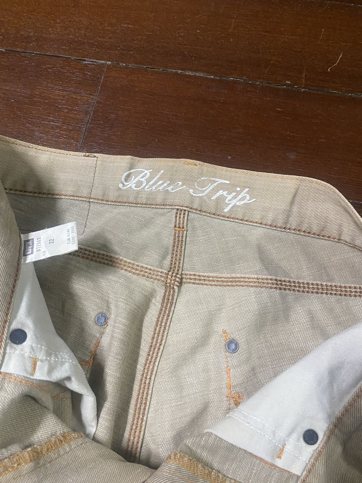 Edwin VINTAGE EDWIN BLUE TRIP 503 FLARE JEANS mud wash Size US 36 / EU 52 - 19 Thumbnail
