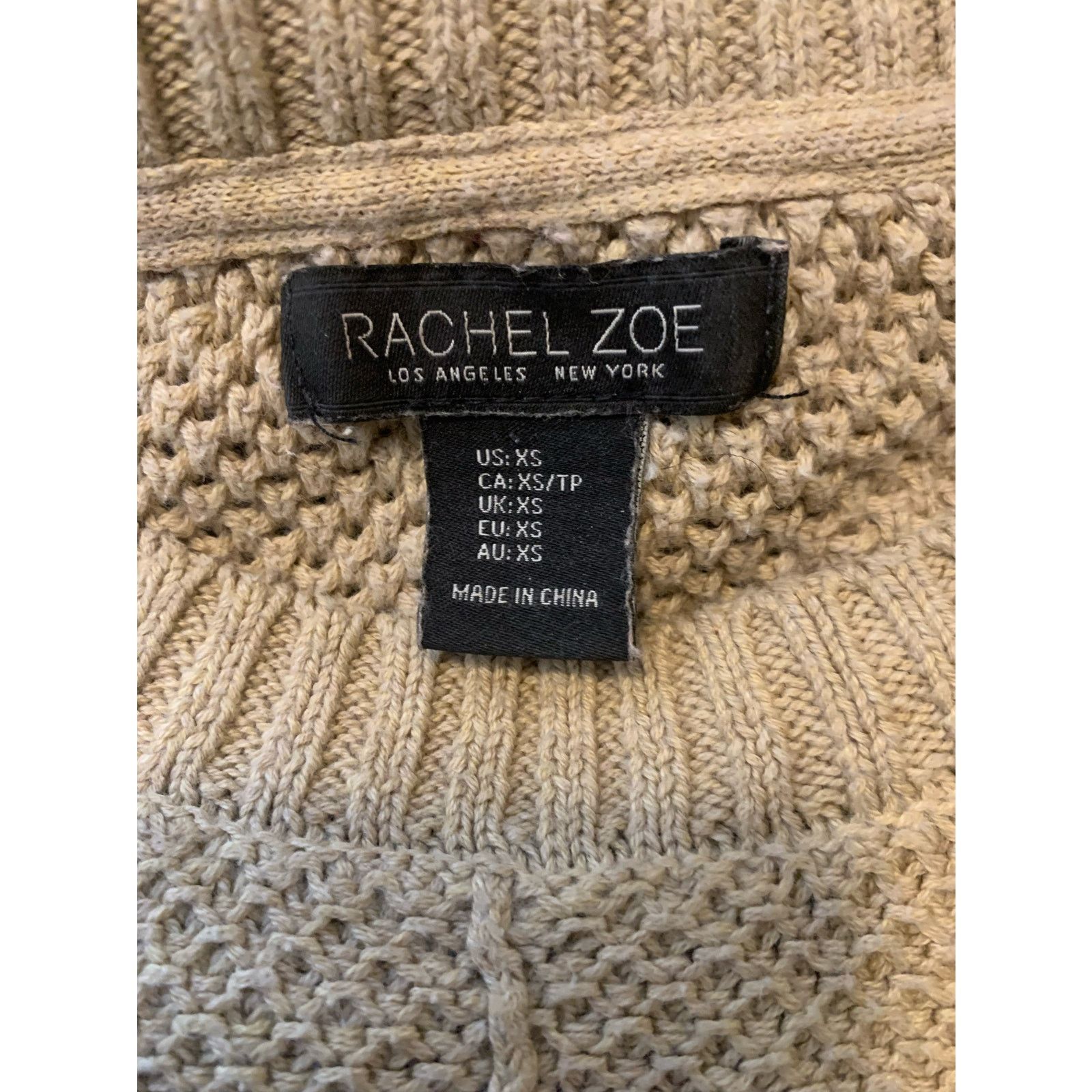Rachel Zoe Rachel Zoe beige honey comb knit sweater size XS Size XS / US 0-2 / IT 36-38 - 3 Thumbnail