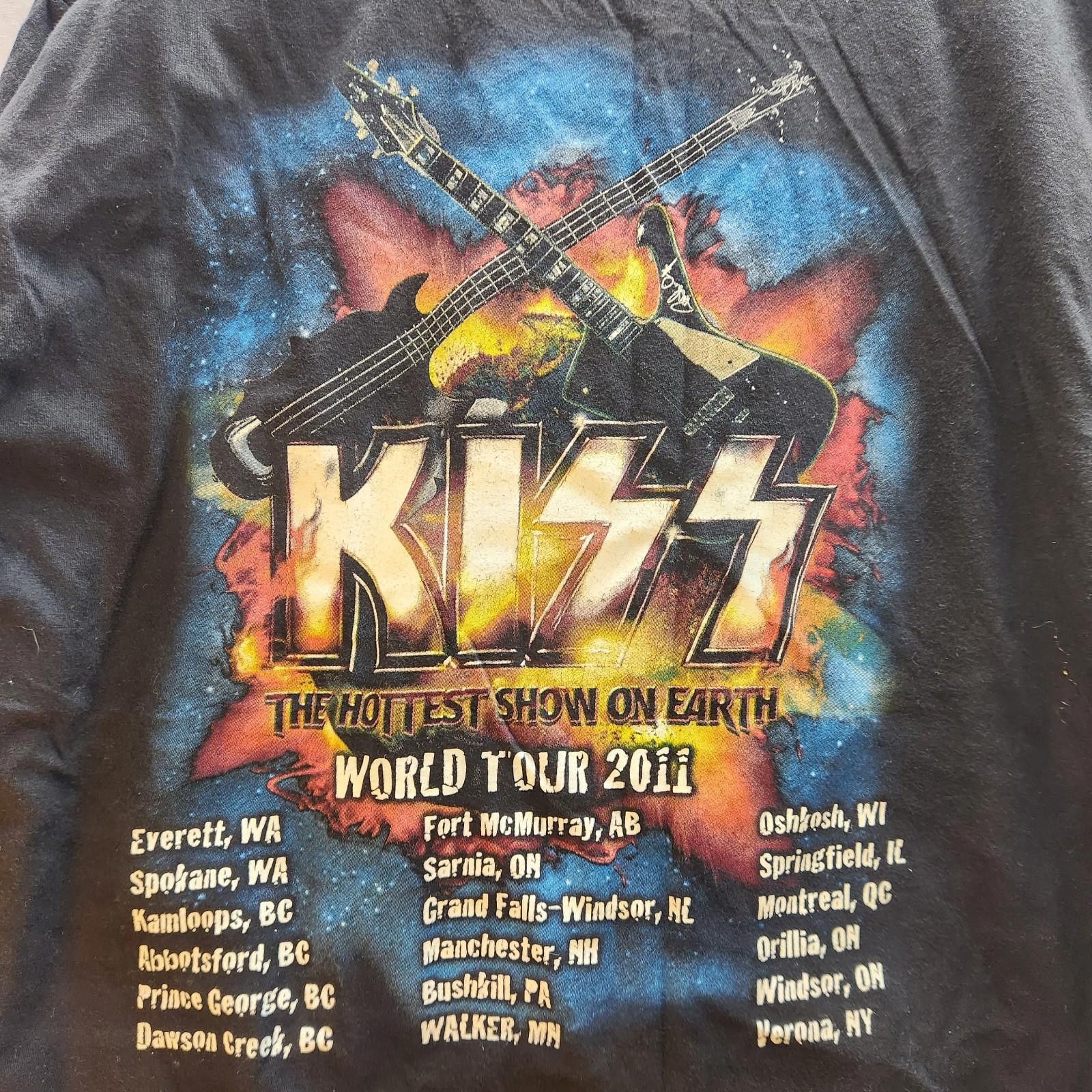 Alstyle Kiss 2011 World Tour Tshirt Black Mens Size XL Size US XL / EU 56 / 4 - 5 Thumbnail