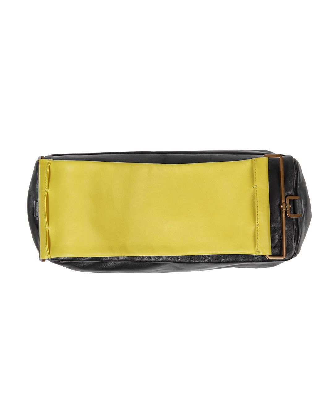 Prada Prada S/S2001 Leather Rectangle Bag in Black/Yellow Size ONE SIZE - 8 Thumbnail