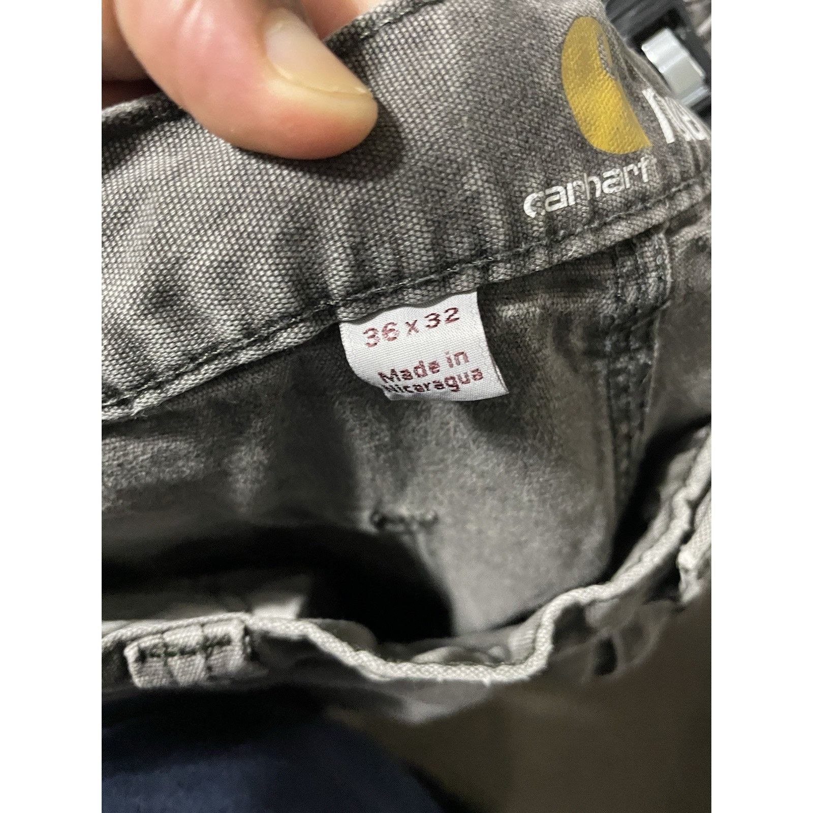 Carhartt Size 36x32- Carhartt Grey Regular Jeans Relaxed Fit Canvas Size US 36 / EU 52 - 3 Thumbnail