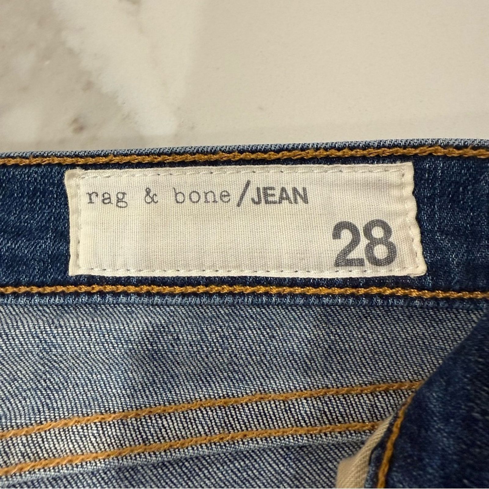 Rag & Bone Rag & Bone Harajuku Patchwork Skinny Denim Jeans Women’s 28 Size 28" / US 6 / IT 42 - 9 Thumbnail