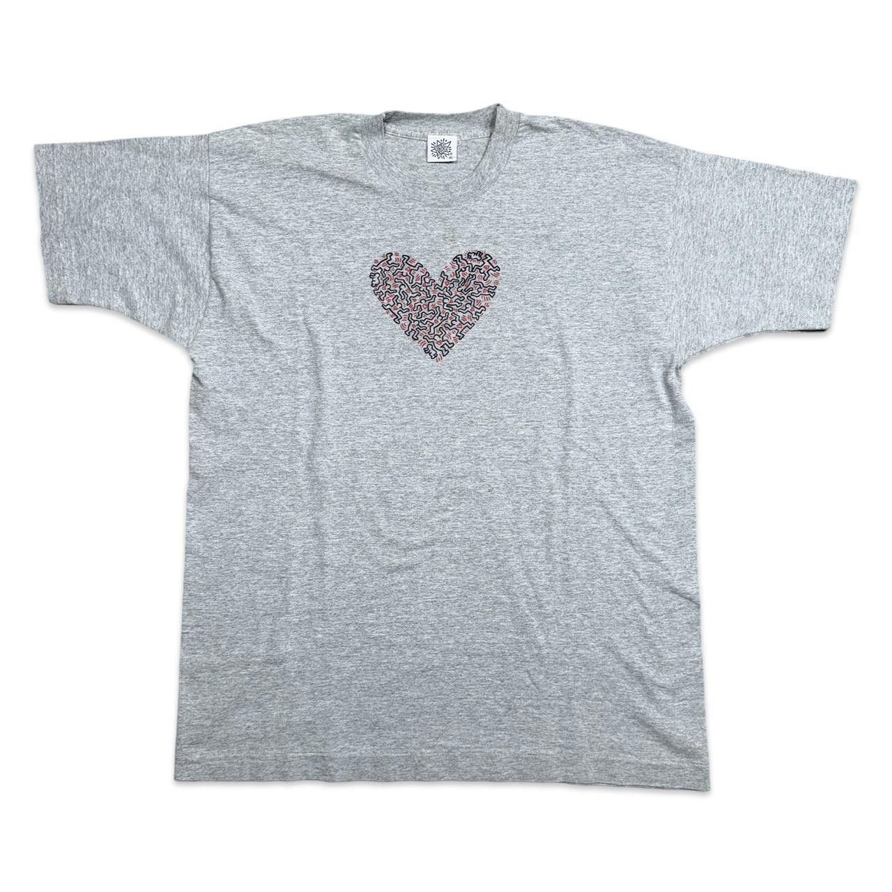 Keith Haring × Vintage Vintage Keith Haring Pop Shop Heart of People Graphic Tee Size US XL / EU 56 / 4 - 1 Thumbnail