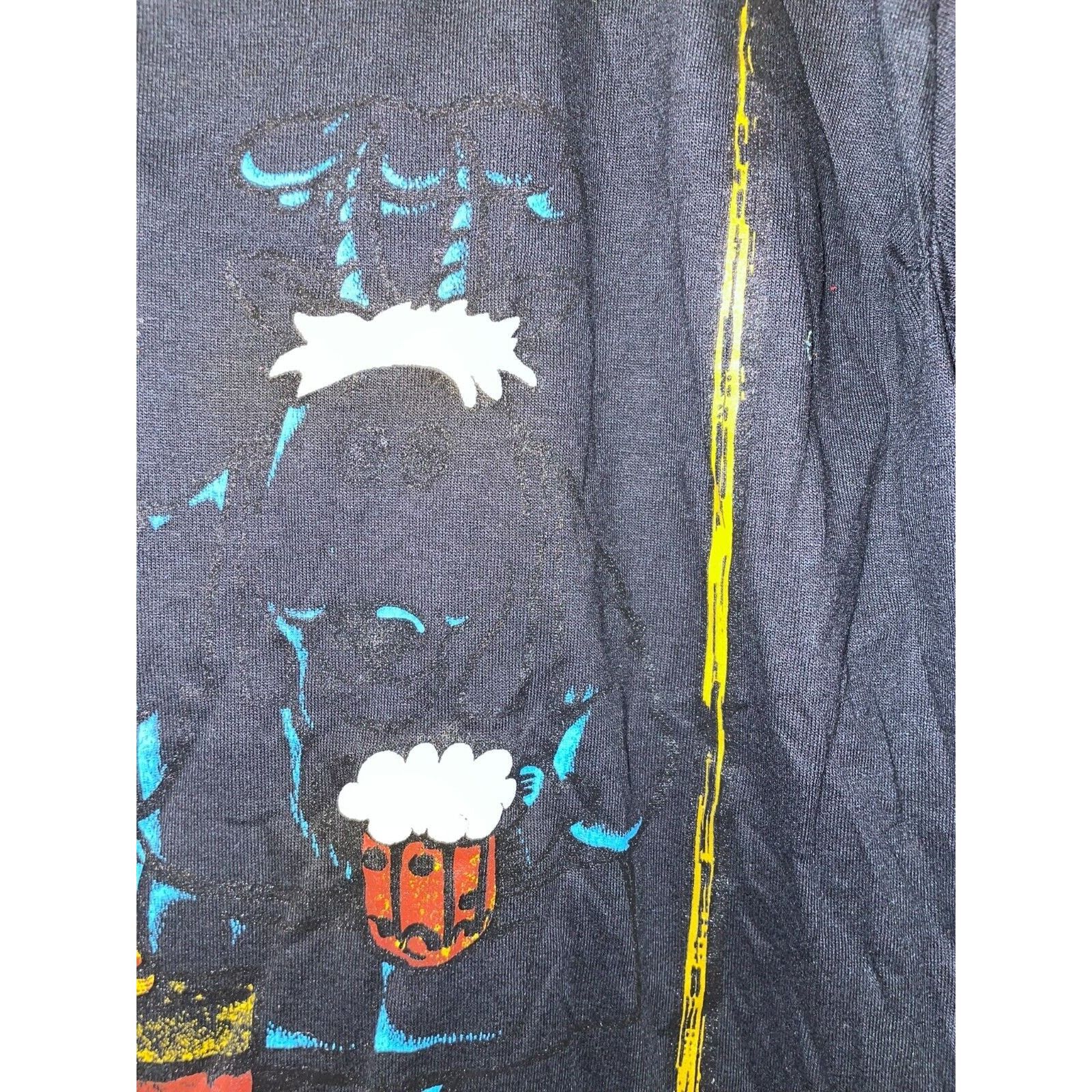 Jerzees Vintage Beer Shirt Goat Lick Lake Tahoe Test Print Tee 90s M Size US M / EU 48-50 / 2 - 3 Thumbnail