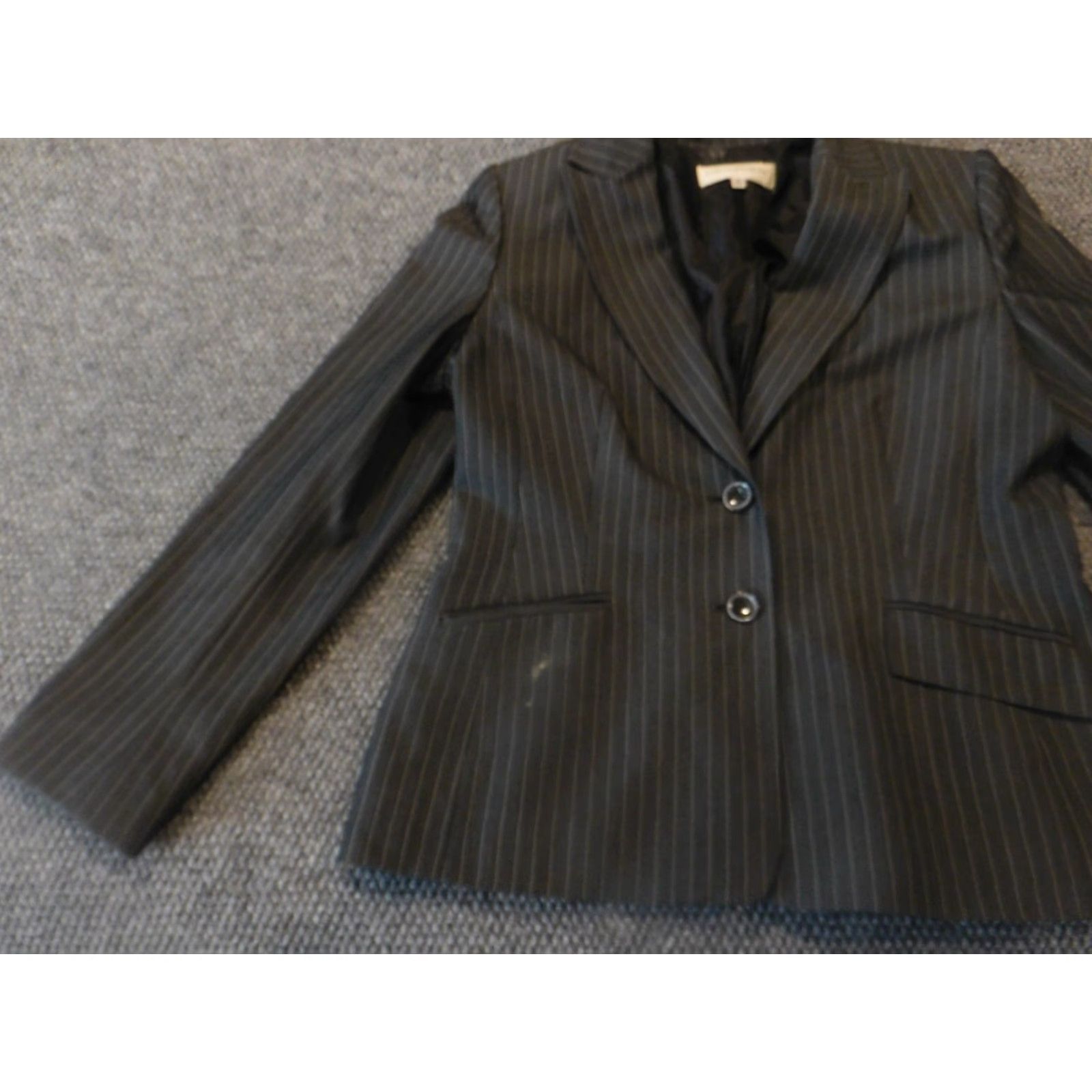 Jones New York **Jones New York Gray Women's Mid-Length 14 Stripe Blazer** User: Jones New York Gray Women's Mid-Length 14 Stripe Blazer Size XL / US 12-14 / IT 48-50 - 3 Thumbnail