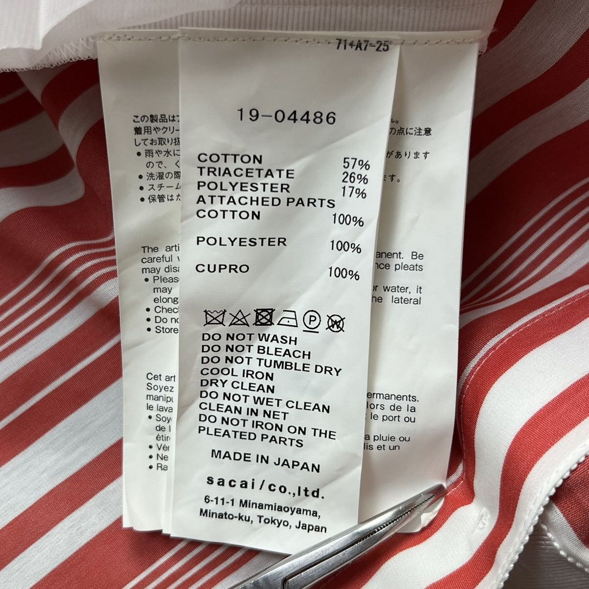 Designer × Japanese Brand × Sacai Sacai - Bib Zip Gusset Pleated - Longsleeve Size XS / US 0-2 / IT 36-38 - 10 Thumbnail