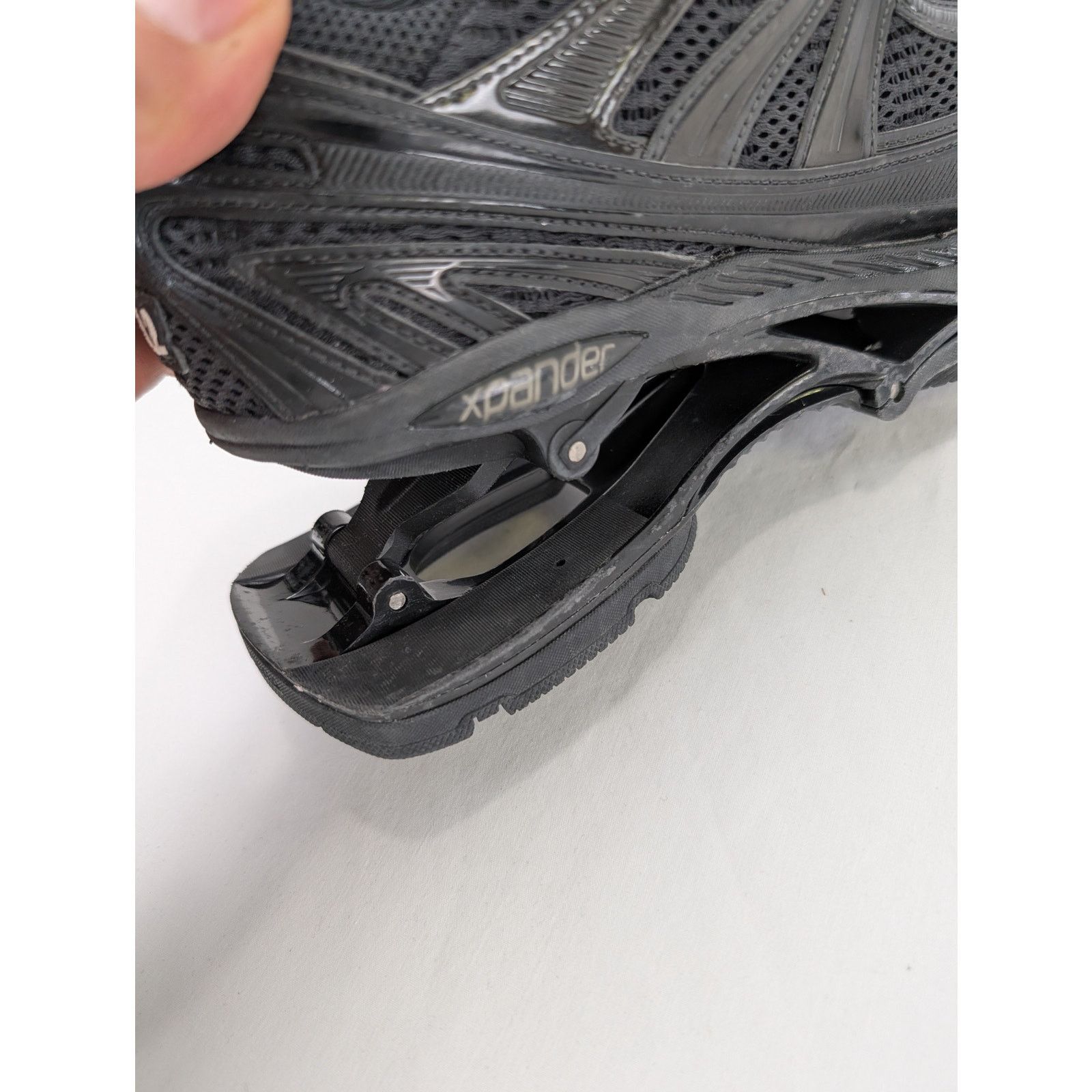 Balenciaga o1rshd1 Mesh Rubber Single X-Pander Sneakers in Black Size US 6 / EU 39 - 14 Thumbnail