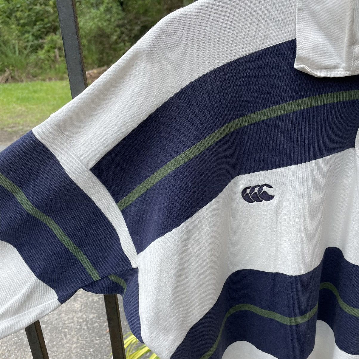 Canterbury of New Zealand × Vintage 🔥Vintage Canterbury New Zealand Stripes Polos Rugby Shirts Size US L / EU 52-54 / 3 - 6 Thumbnail