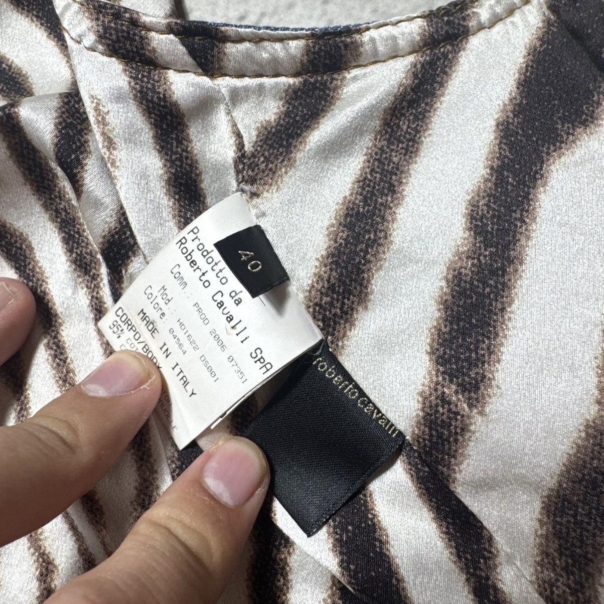 Roberto Cavalli light denim vest roberto cavalli big logo tigers pattern Size S / US 4 / IT 40 - 8 Thumbnail