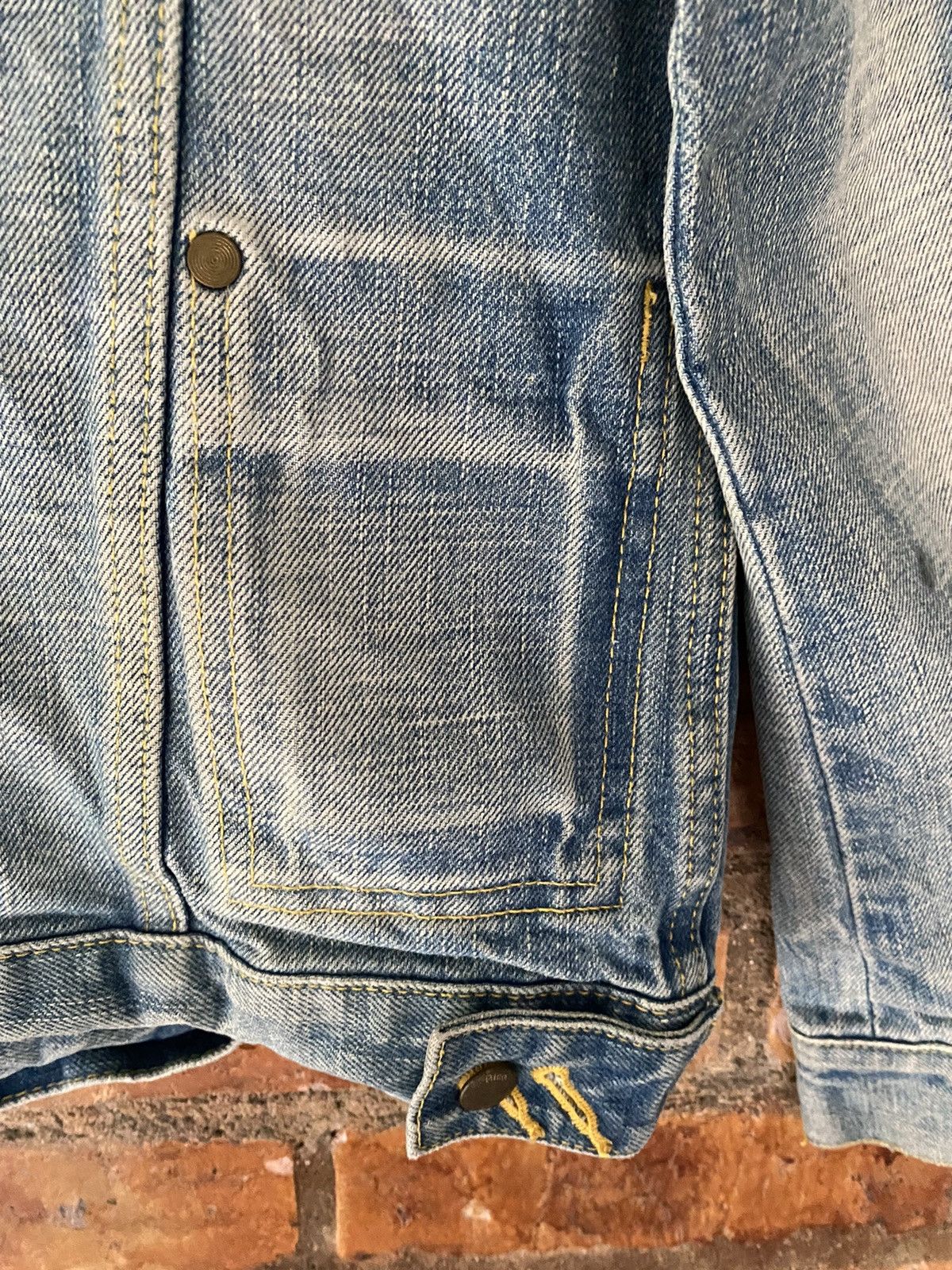 14th Addiction × Japanese Brand × Le Grande Bleu (L.G.B.) Vtg RICO Japan Faded wash western back pocket jacket Size US M / EU 48-50 / 2 - 14 Thumbnail