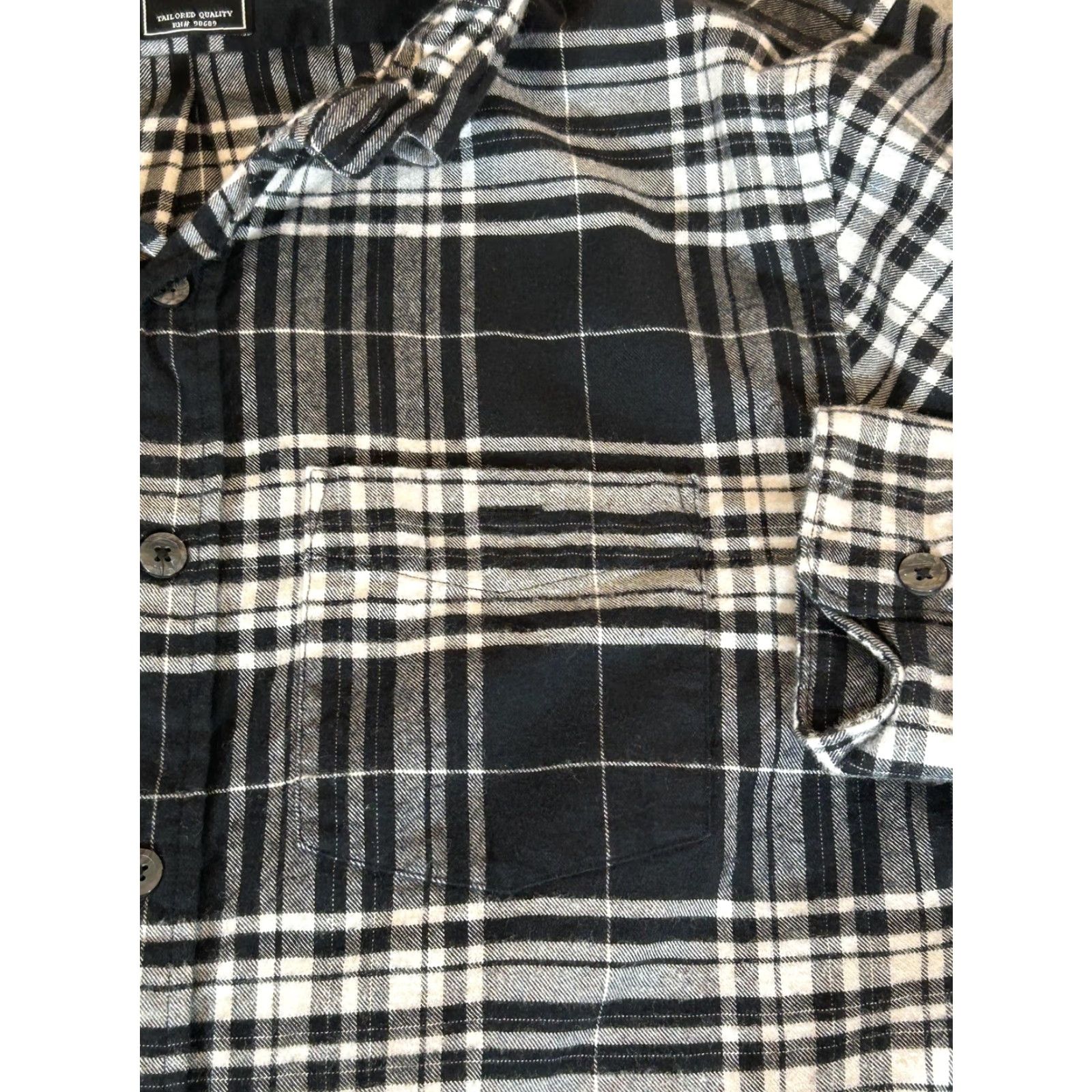 Todd Snyder Todd Snyder Shirt Men M Flannel Black Plaid Button Long Sleeve Cotton Size US M / EU 48-50 / 2 - 2 Thumbnail