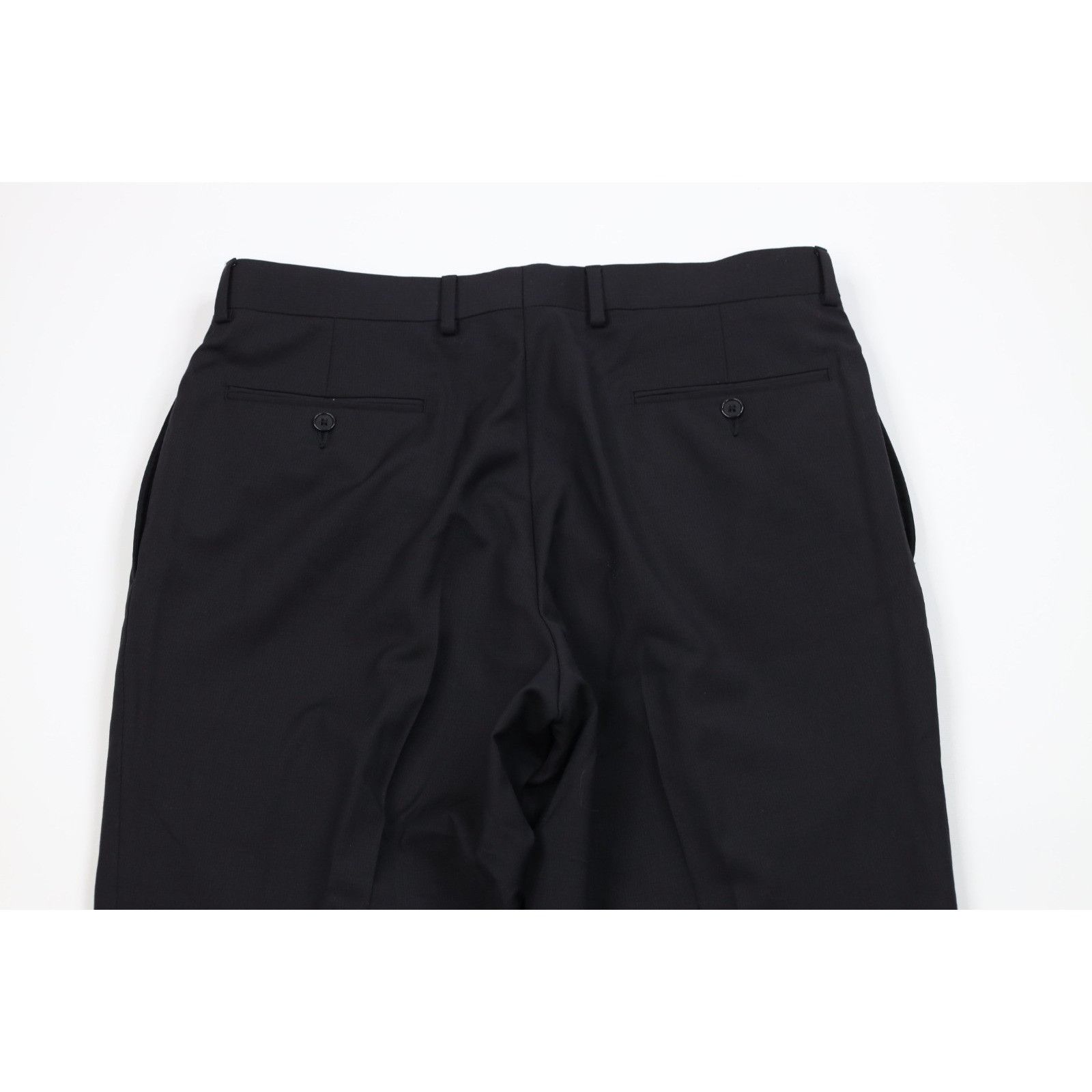 Calvin Klein Calvin Klein 2 Piece Wool Wedding Suit Black Size 40R - 15 Thumbnail