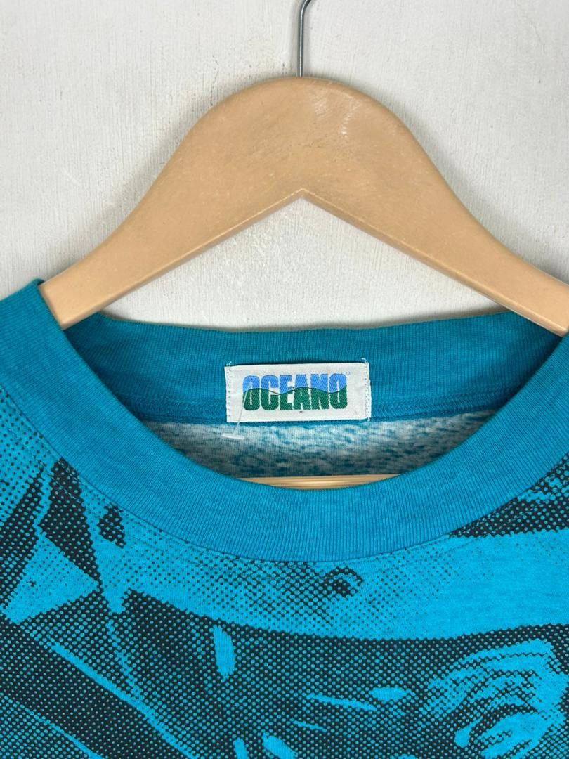 Vintage Vintage 90s Art of Cycling Oceano Tournament, Full Print Size US XL / EU 56 / 4 - 5 Thumbnail