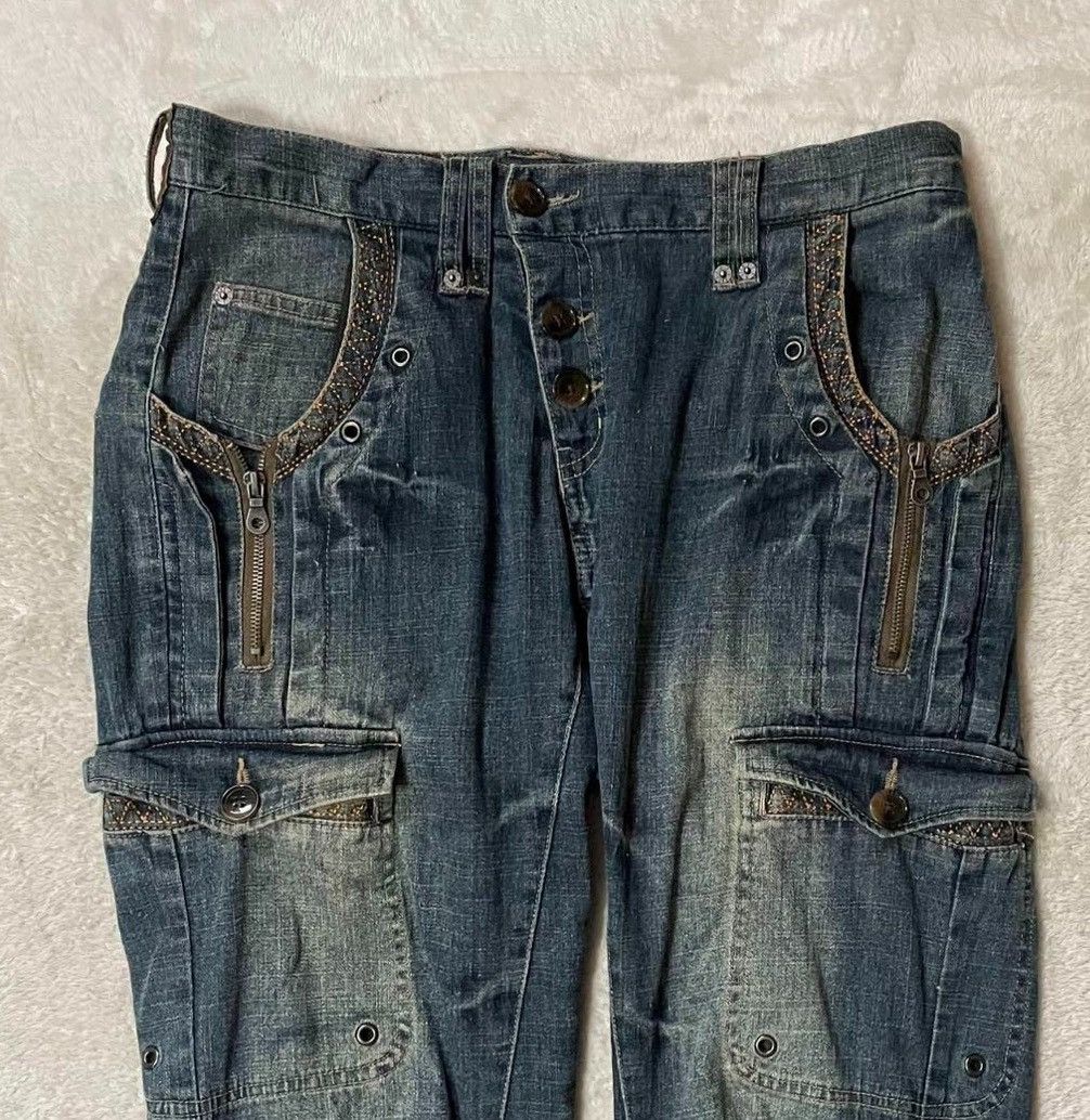PPFM PPFM 2000s y2k denim pants Size US 35 - 4 Thumbnail