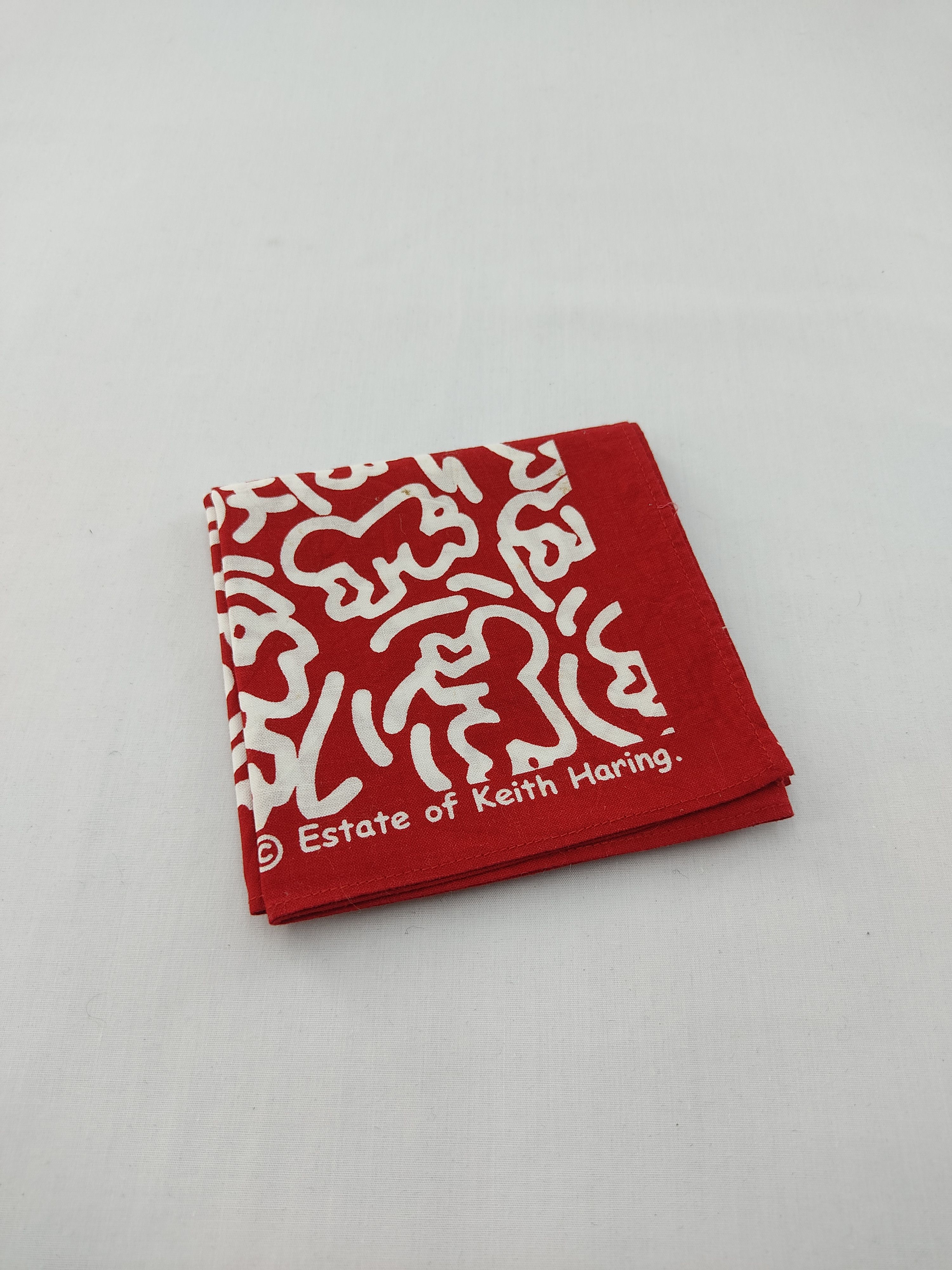Keith Haring Vintage Keith Haring Bandana / Handkerchief Size ONE SIZE - 3 Thumbnail