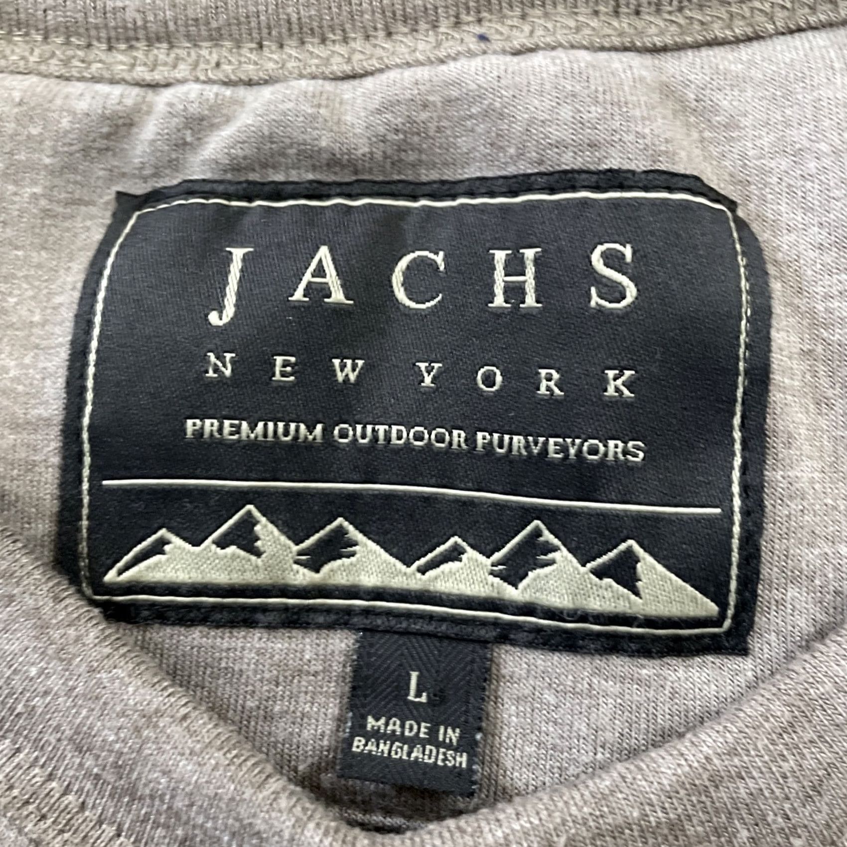 Vintage JACHS Lounge Sweater Men L Gray Tan Fleece Lined Sweatshirt Active Athleisure L Size US L / EU 52-54 / 3 - 6 Thumbnail
