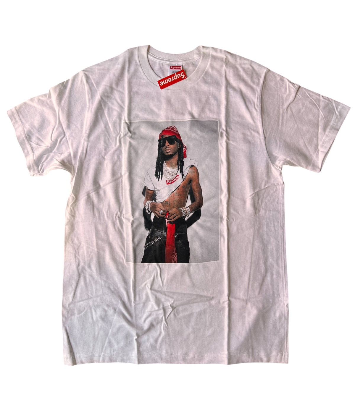 Supreme Supreme Playboi Carti Photo Tee White L tshirt rap trap Size US L / EU 52-54 / 3 - 8 Thumbnail
