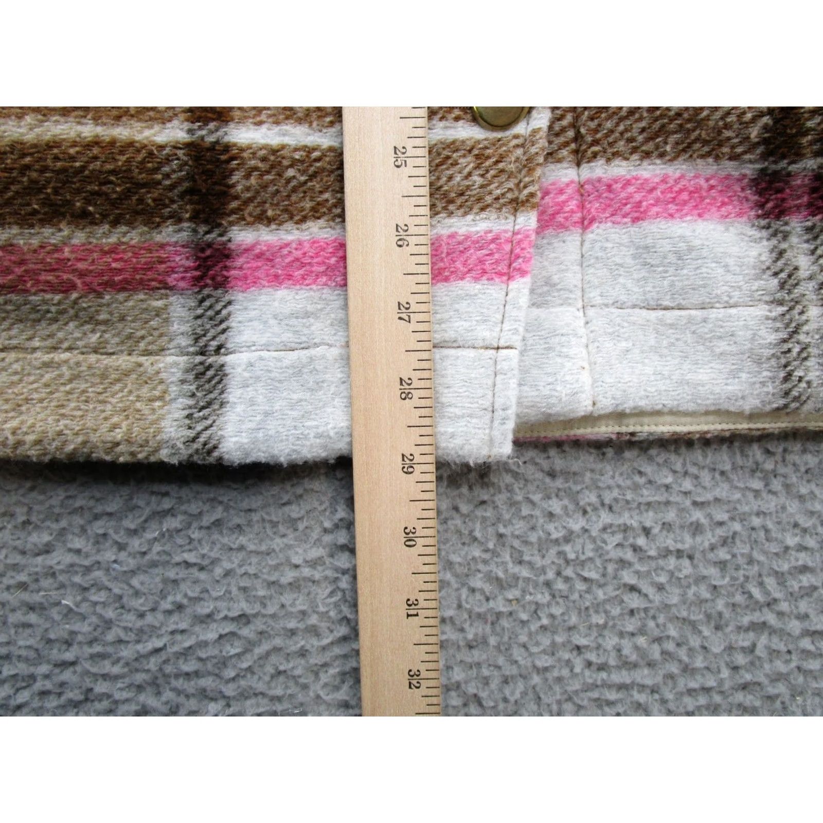 Joie Joie Shacket Plaid Pockets Chore Jacket Button Up Size L Wool Blend Women's Casual Jacket Size L / US 10 / IT 46 - 7 Thumbnail