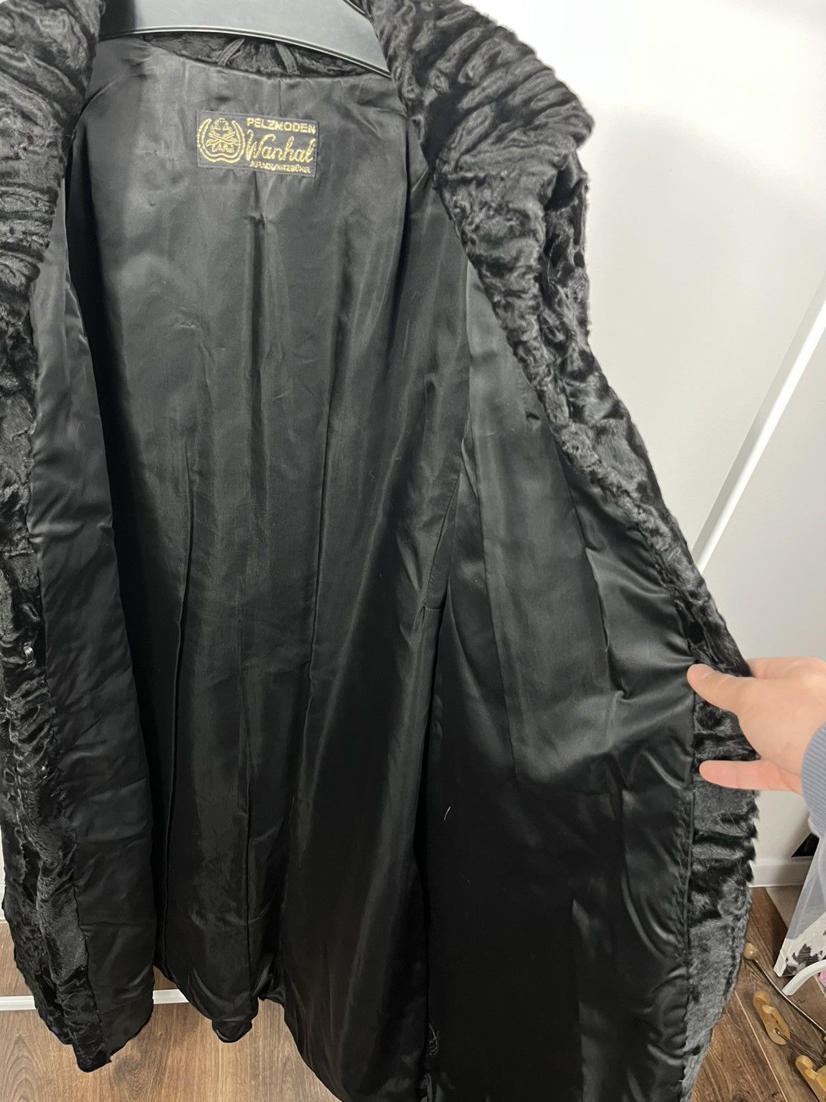 Other Vintage Real Fur Coat Black Long Classic Luxury Warm Winter Size XL / US 12-14 / IT 48-50 - 8 Thumbnail
