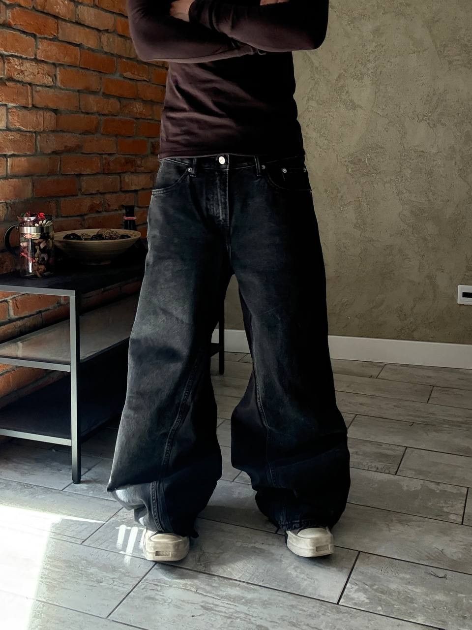 Japanese Brand rare flared black handmade streetwear jeans Size US 34 / EU 50 - 7 Thumbnail