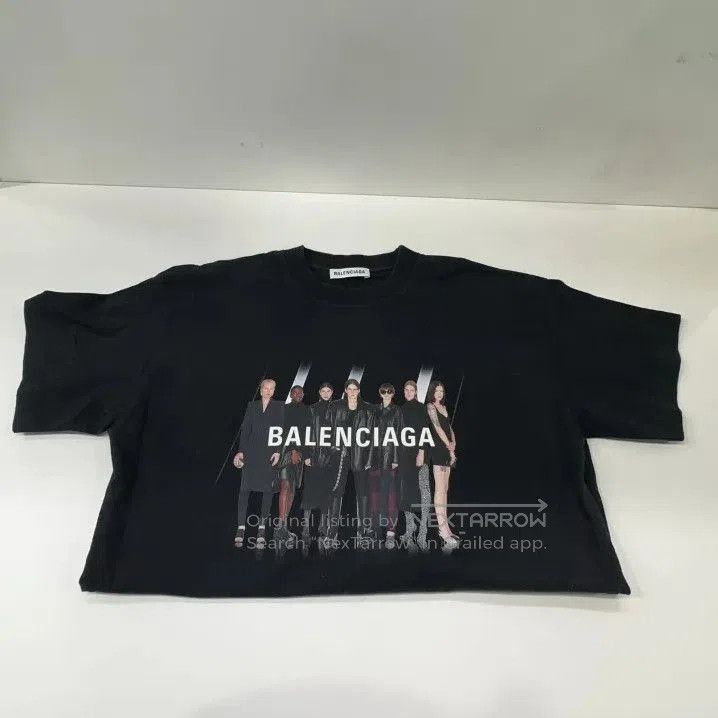 Balenciaga Balenciaga Black Crew Neck Graphic T. Size US XS / EU 42 / 0 - 2 Thumbnail