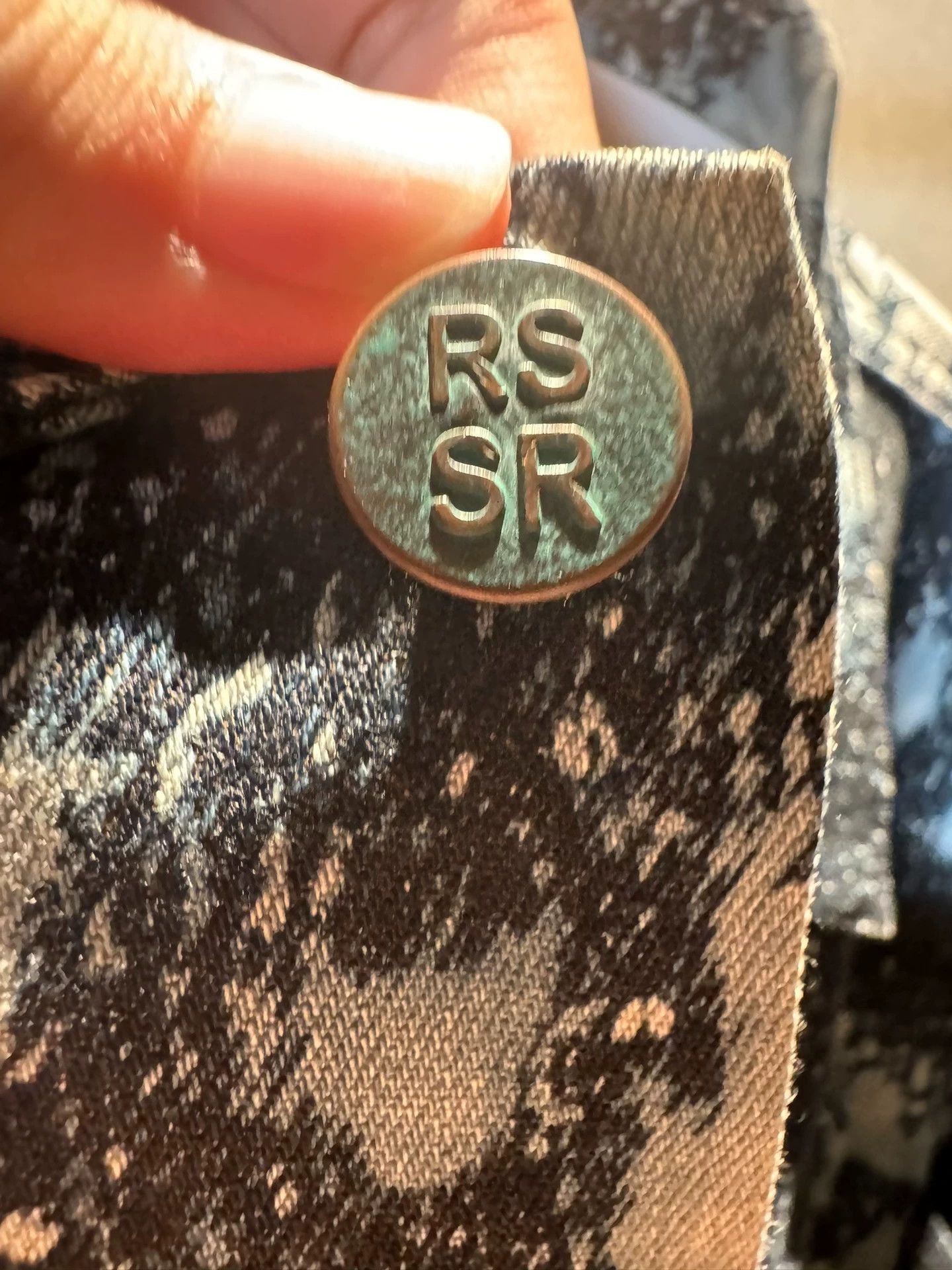 Raf Simons Raf Simons Splash denim jacket Size US L / EU 52-54 / 3 - 5 Thumbnail