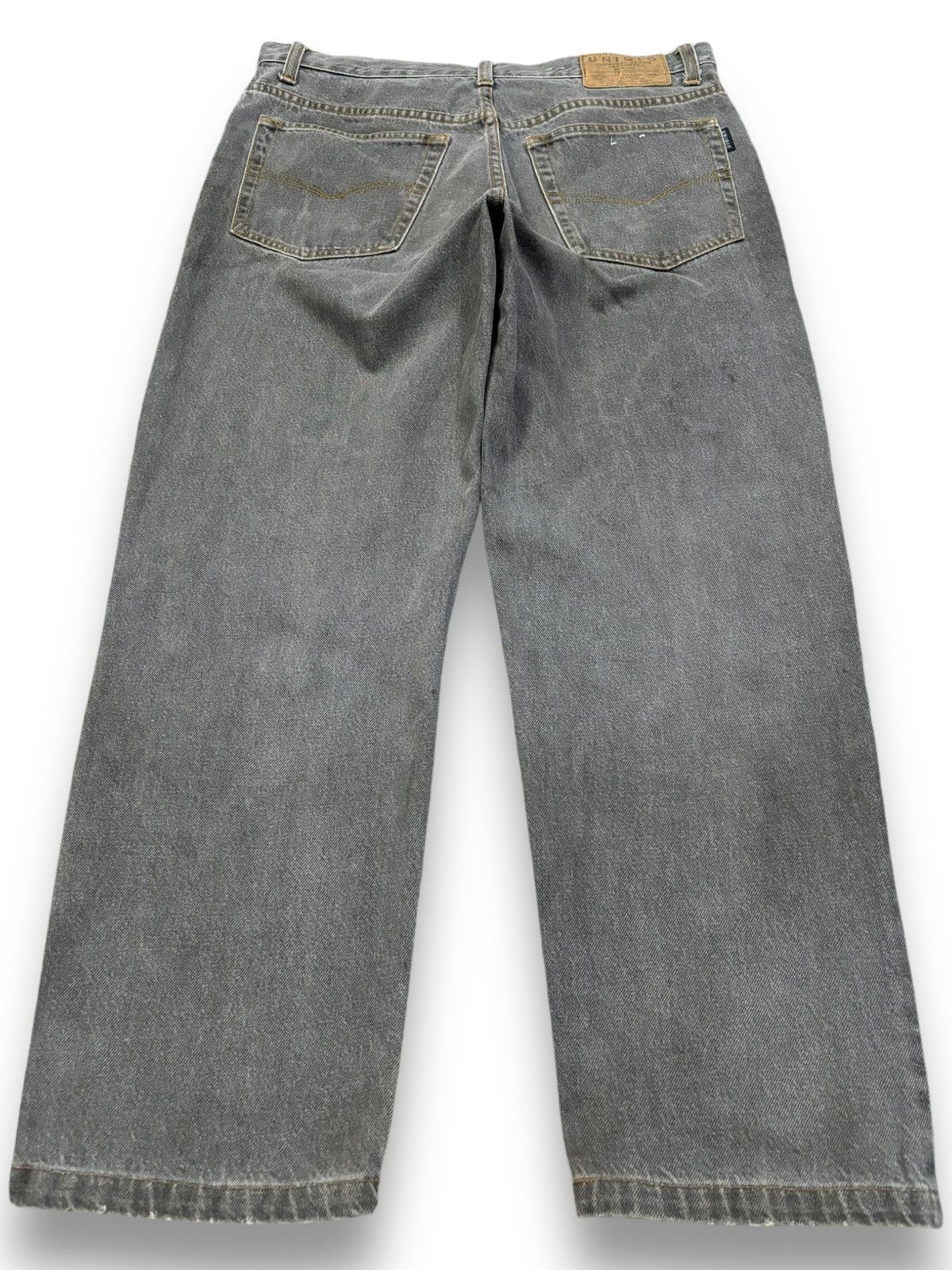 Uniqlo Vintage 90s Uniqlo Dirty Faded Loose Taper Ripped Jeans Size US 32 / EU 48 - 2 Thumbnail