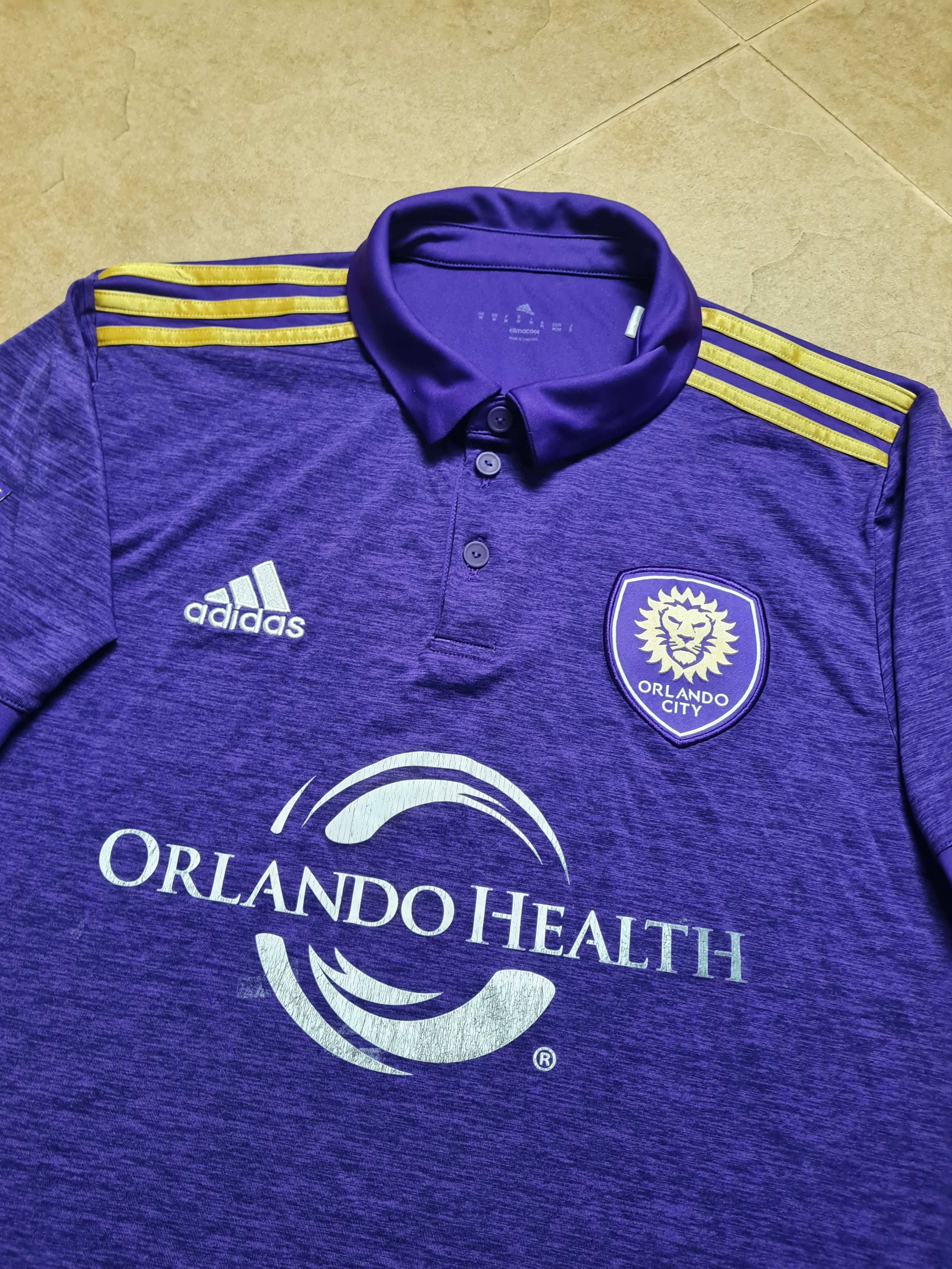 Adidas Adidas Orlando City SC MLS 2018 Jersey Soccer Purple Collar Size US M / EU 48-50 / 2 - 11 Thumbnail