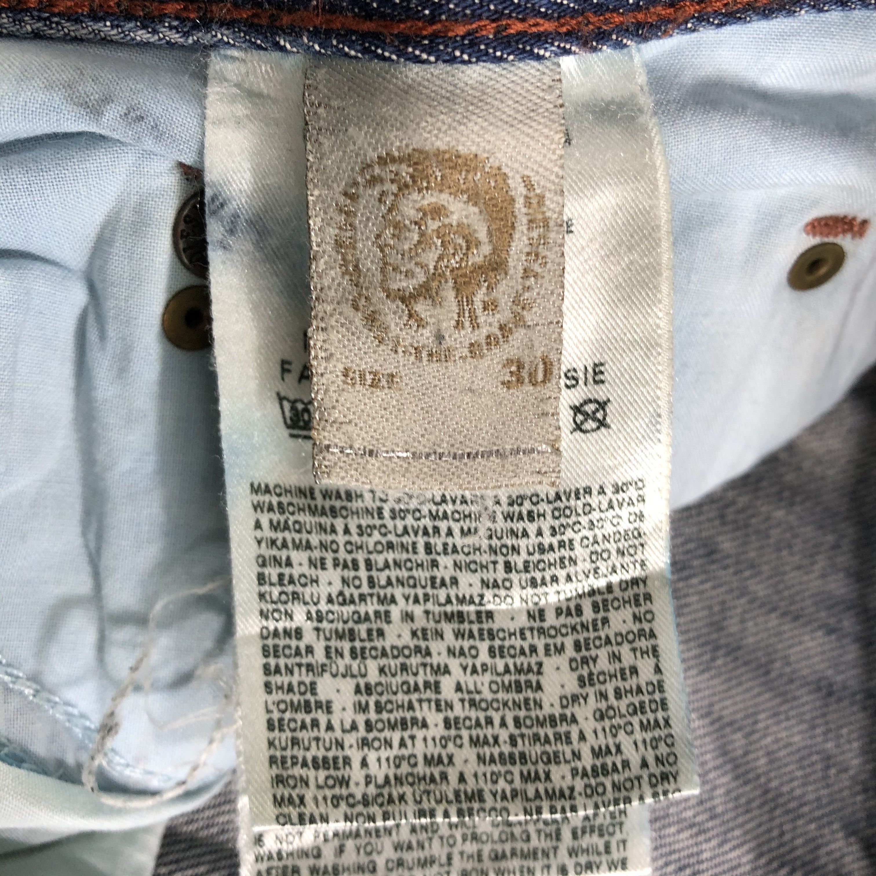 Diesel Diesel Timmen Jeans Ripped Denim KJ3165 Size US 30 / EU 46 - 9 Thumbnail