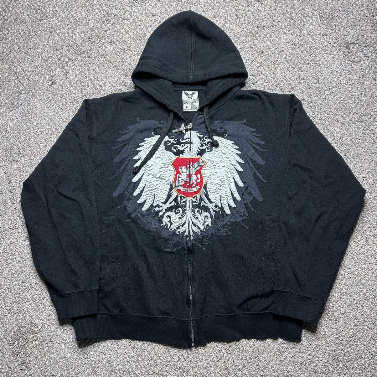 Avirex × Vintage Y2K Avirex sky kings shield baggy hoodie sz large Size US L / EU 52-54 / 3 - 1 Thumbnail