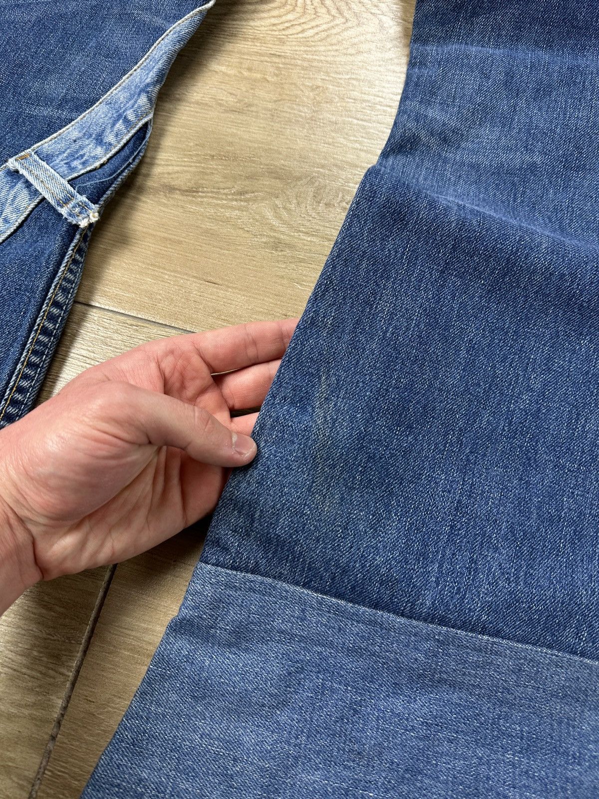 Levi's × Vintage Vintage Y2K Custom Levi’s Patchwork Flared Bootcut Jeans Size 30" / US 8 / IT 44 - 20 Thumbnail
