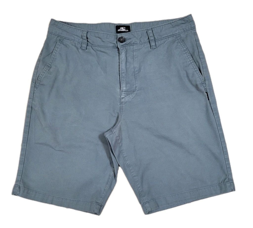 O'Neill O'NEILL Men's Flat Front Slash Pockets Zip-Fly Gray Shorts Size US 32 / EU 48 - 2 Thumbnail