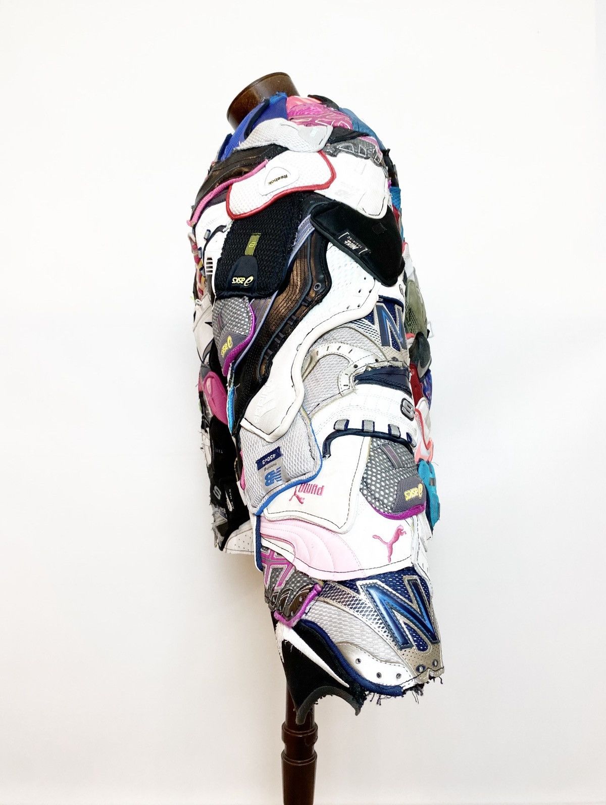 Handmade JACKET FROM SNEAKERS UPCYCLE BOMBER HANDMADE CUSTOM 1 OF 1 Size US L / EU 52-54 / 3 - 12 Thumbnail